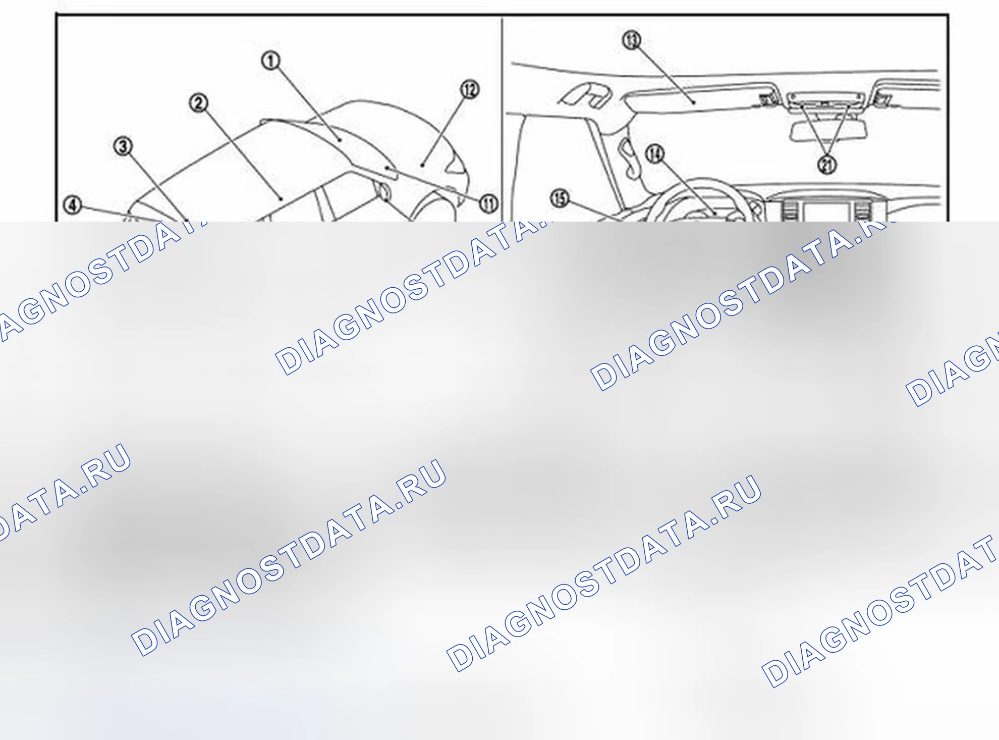 Рис. 9: Расположение компонентов. Infiniti QX56 II