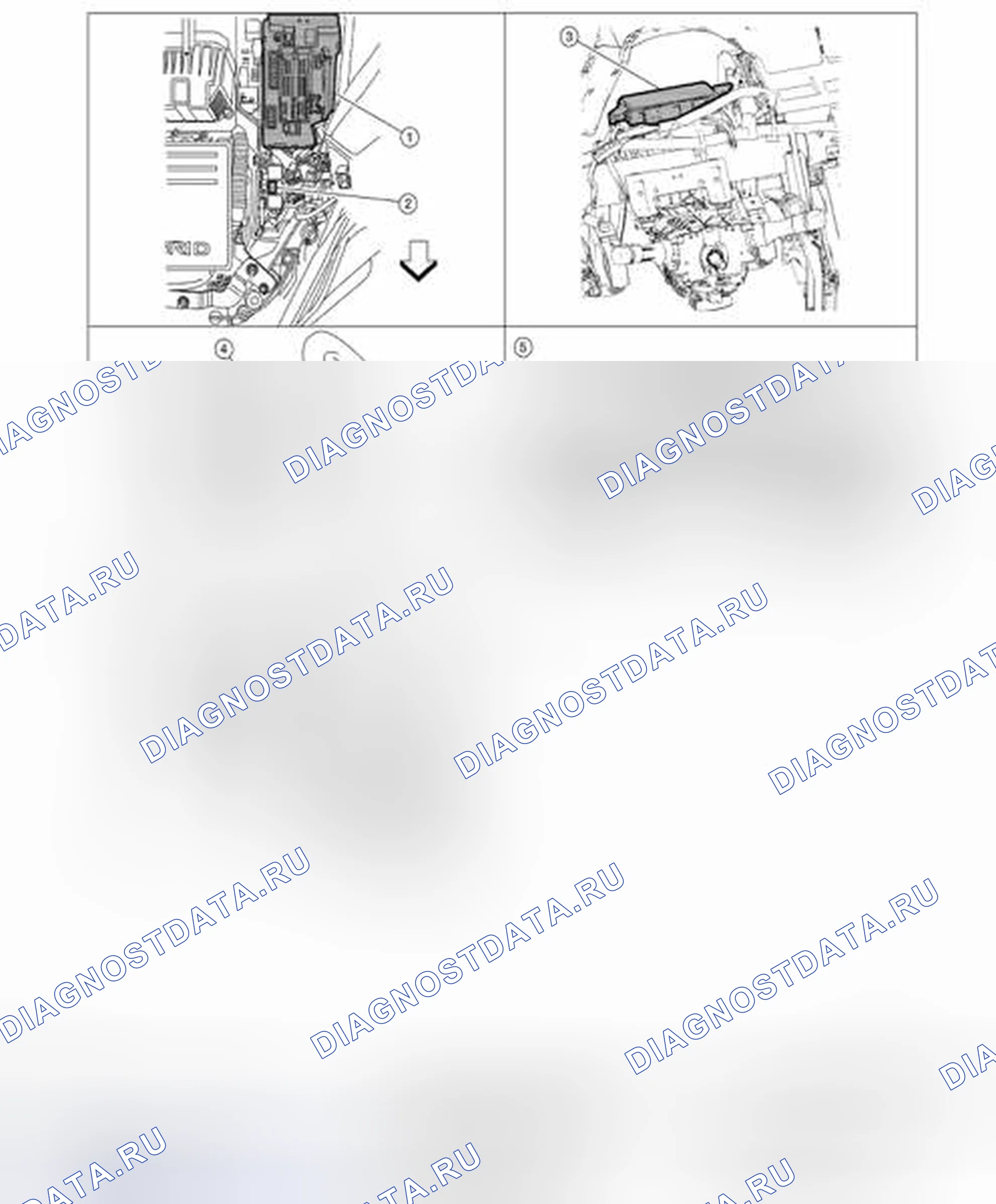 Рис. 223: Расположение компонентов. Nissan Altima L32 рестайлинг