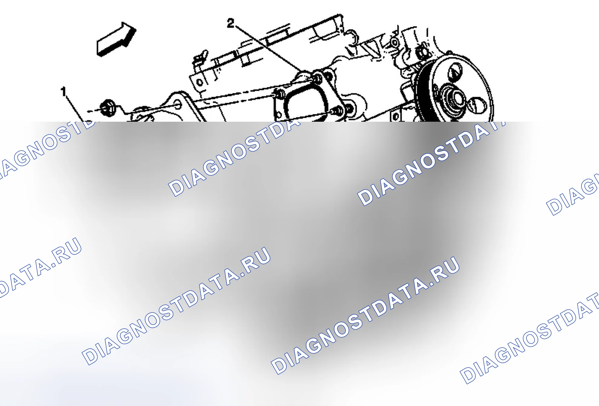 Рис. 2: Замена каталитического нейтрализатора - правая сторона (Lfw). Chevrolet Captiva I рестайлинг 2