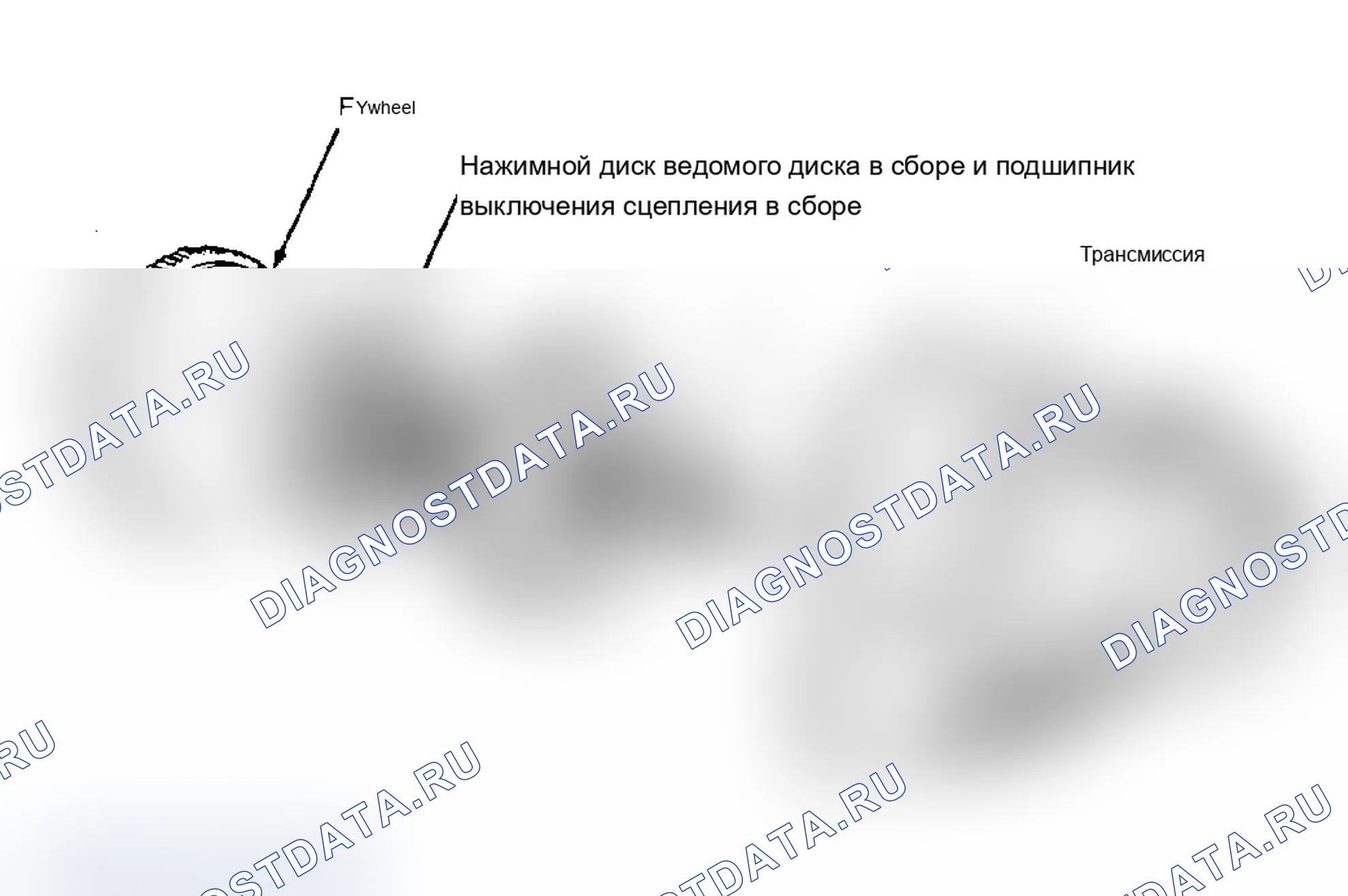 Рис. 1: Разнесенный вид муфты FWD в сборе. Chevrolet Celebrity I