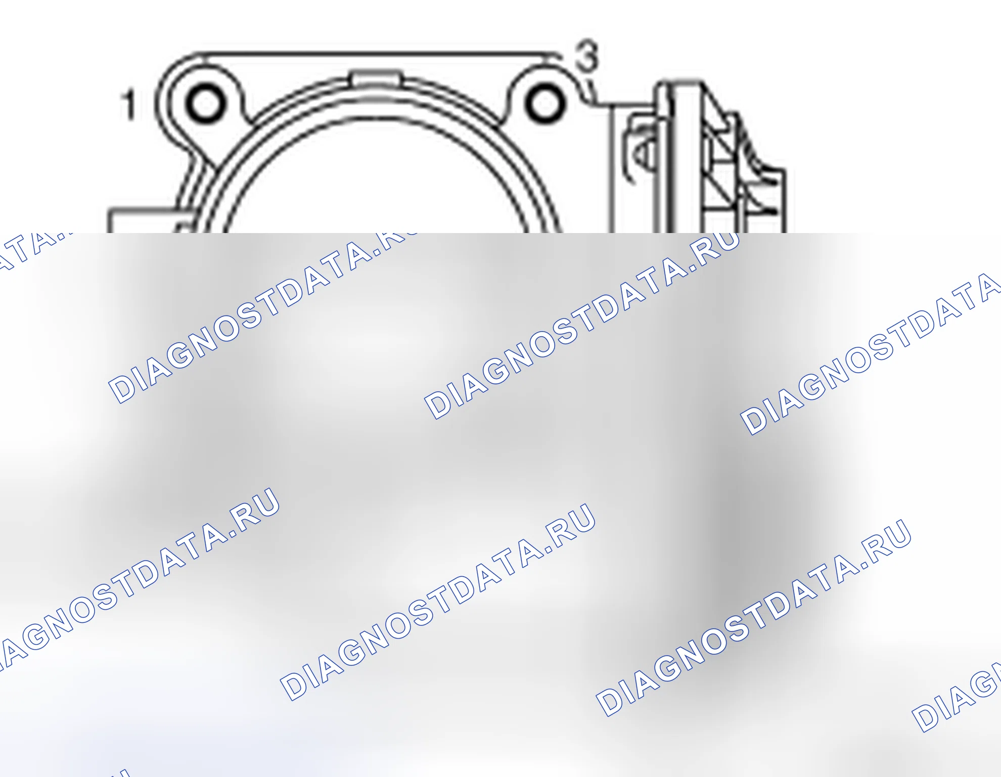 Рис. 57: Электропривод управления дроссельной заслонкой. Nissan Frontier D40