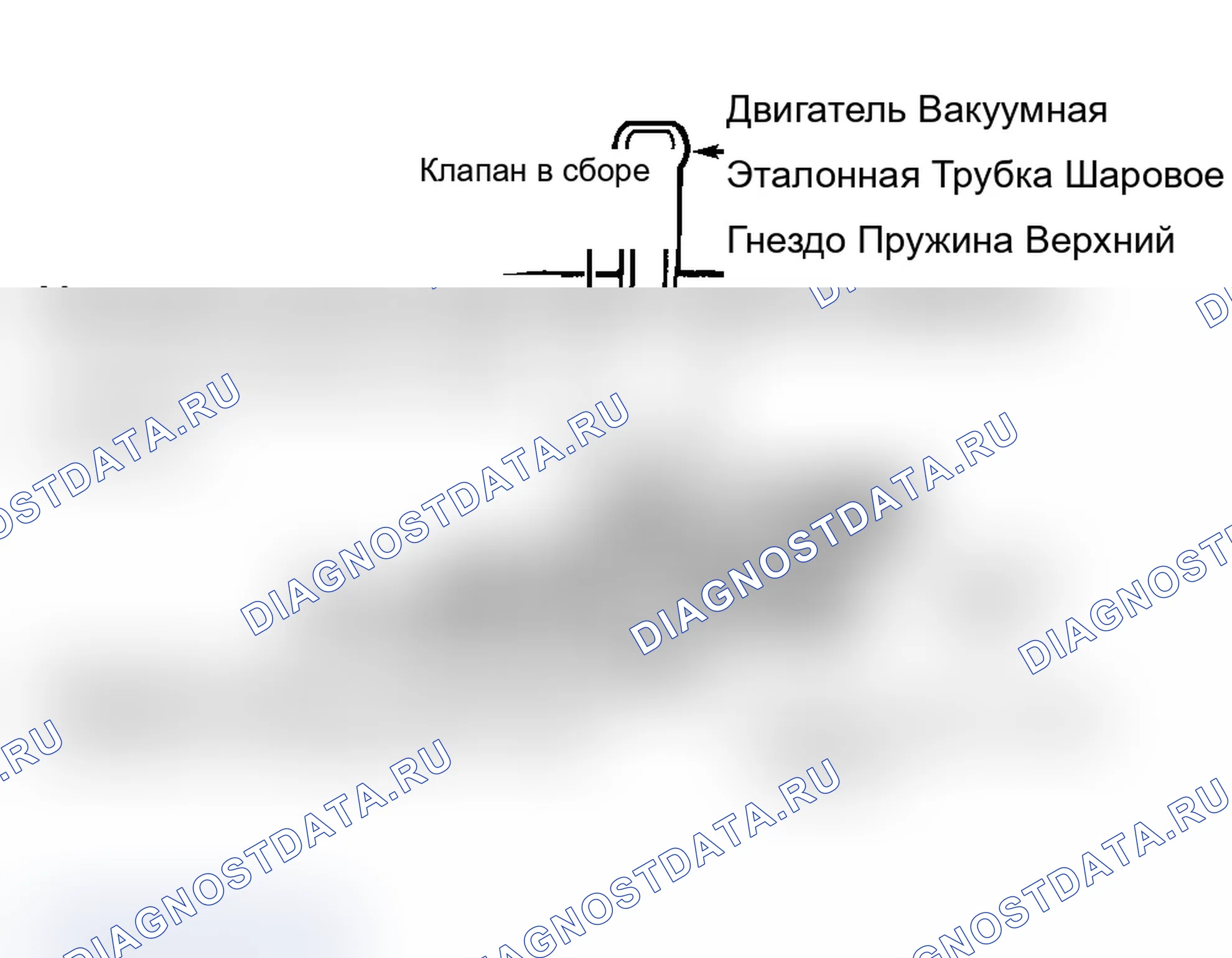 Рис. 169: Идентификация компонентов регулятора давления топлива. Mercury Sable II