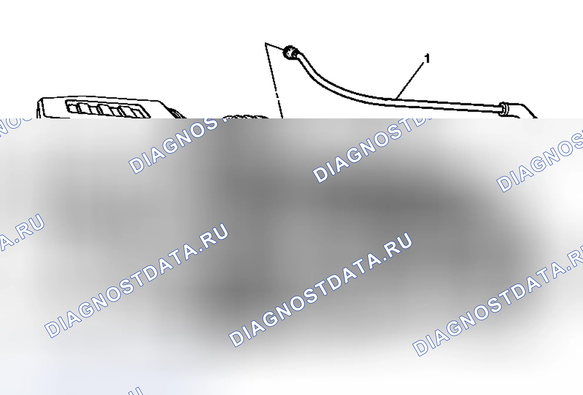 Рис. 49: Замена вентиляционной трубки картера - спереди. Chevrolet Captiva I рестайлинг 2