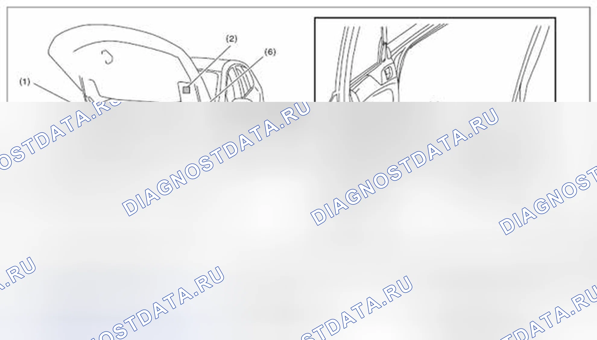 Рис. 114: РАСПОЛОЖЕНИЕ ИДЕНТИФИКАЦИОННЫХ НОМЕРОВ И ЭТИКЕТОК. Subaru Impreza GK