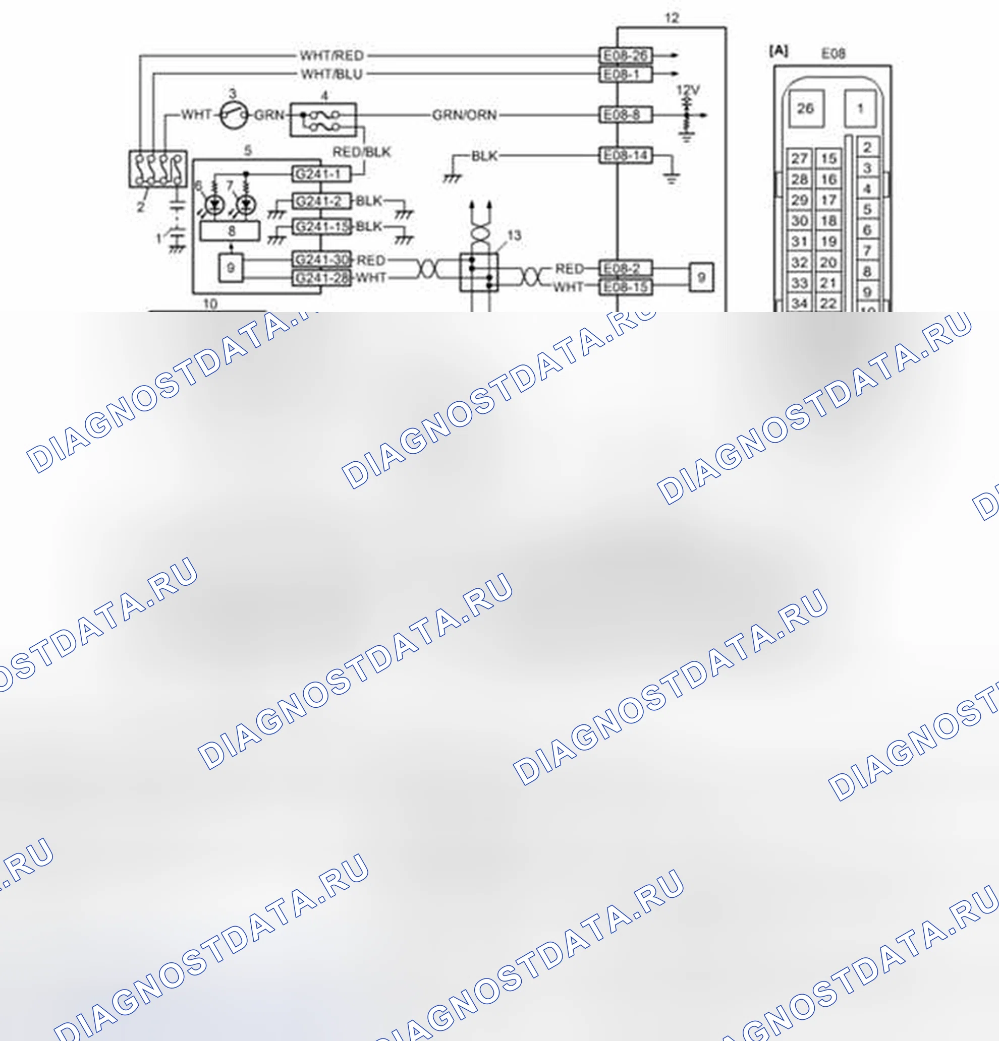 Рис. 56: электросхема. Suzuki SX4 I рестайлинг