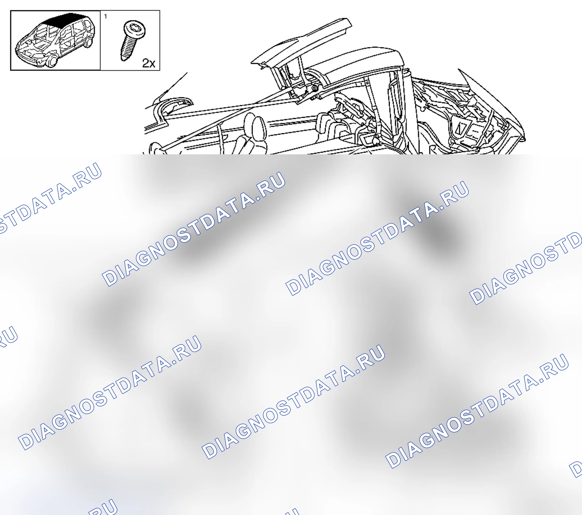 Замена гидравлического цилиндра задней шляпной полки - L67. Opel Astra H
