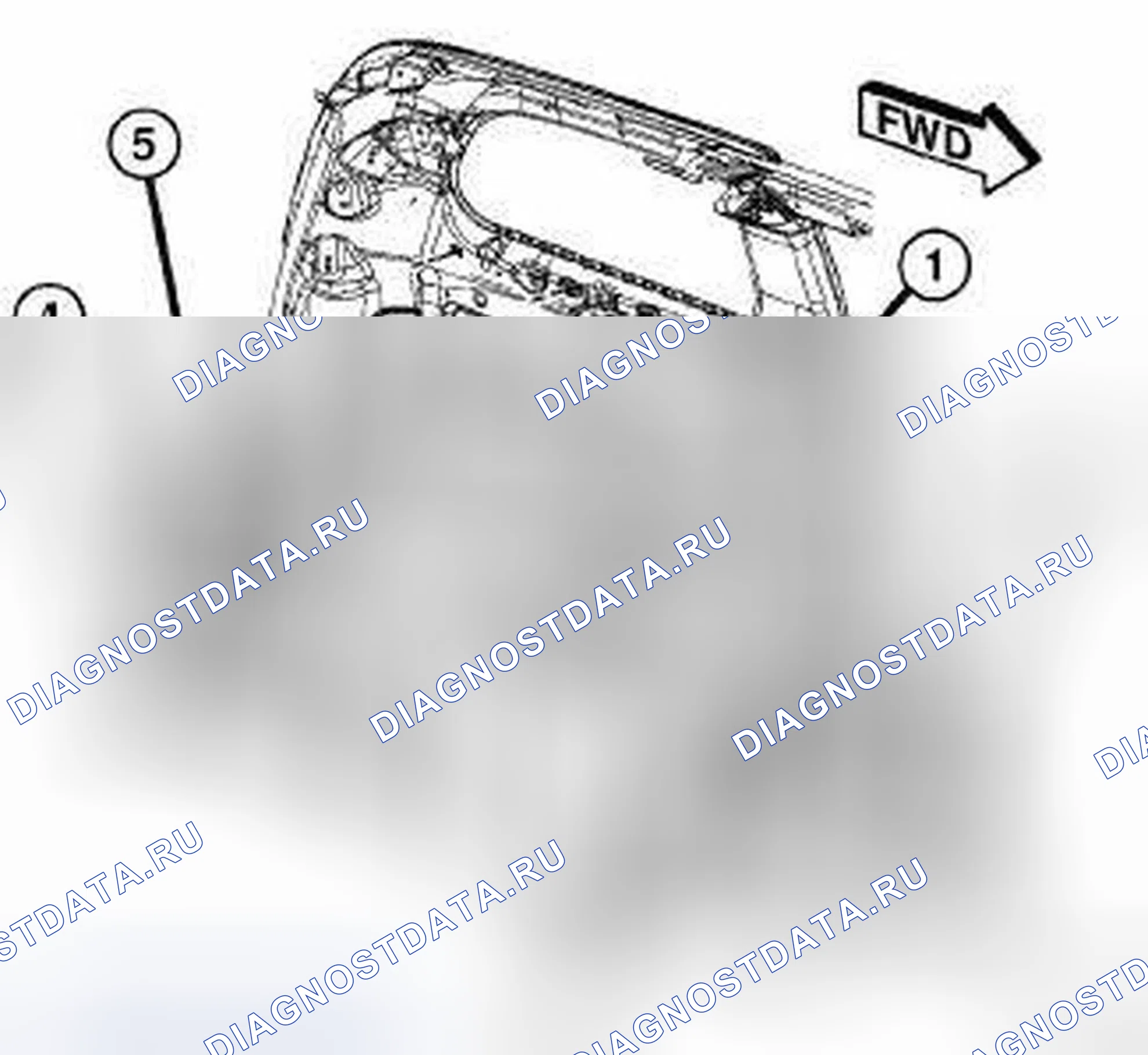 Рис. 187: ДЕМОНТАЖ. Chrysler Town & Country V рестайлинг