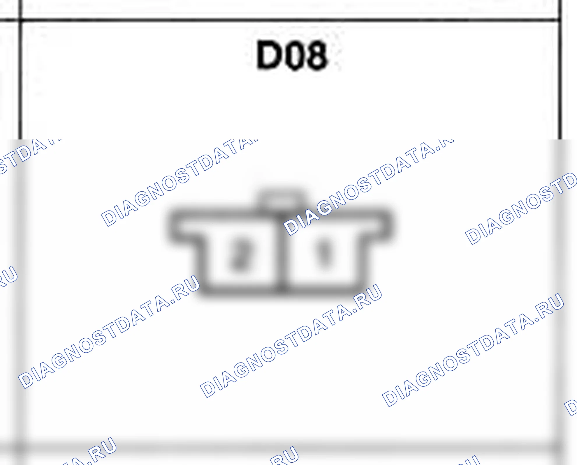 Распиновка разъёма D08 — дверного жгута. Hyundai Accent LC