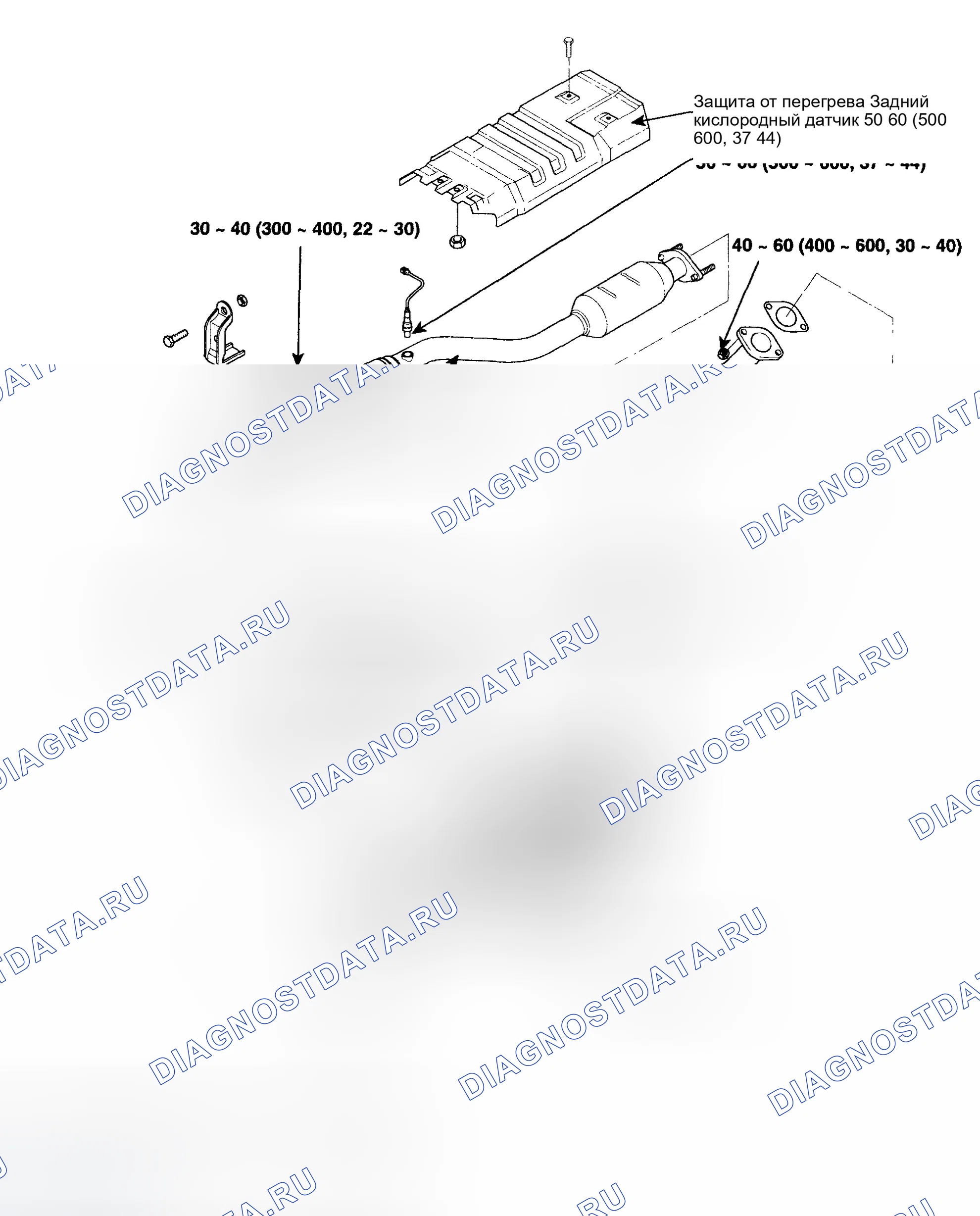 Рис. 242: ГЛУШИТЕЛЬ. Hyundai Elantra III рестайлинг