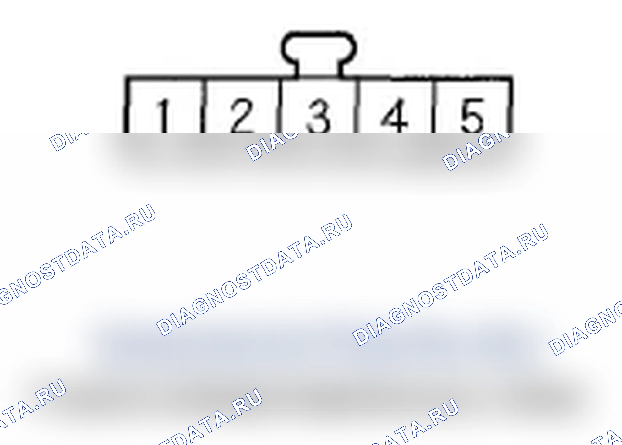 Рис. 46: Разъем 5P вспомогательного домкрата. Acura TL IV