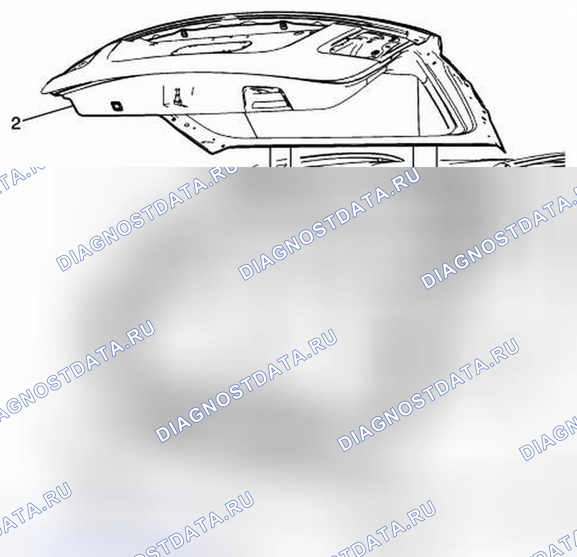 Рис. 6: Замена дверь багажника. Kia Optima I