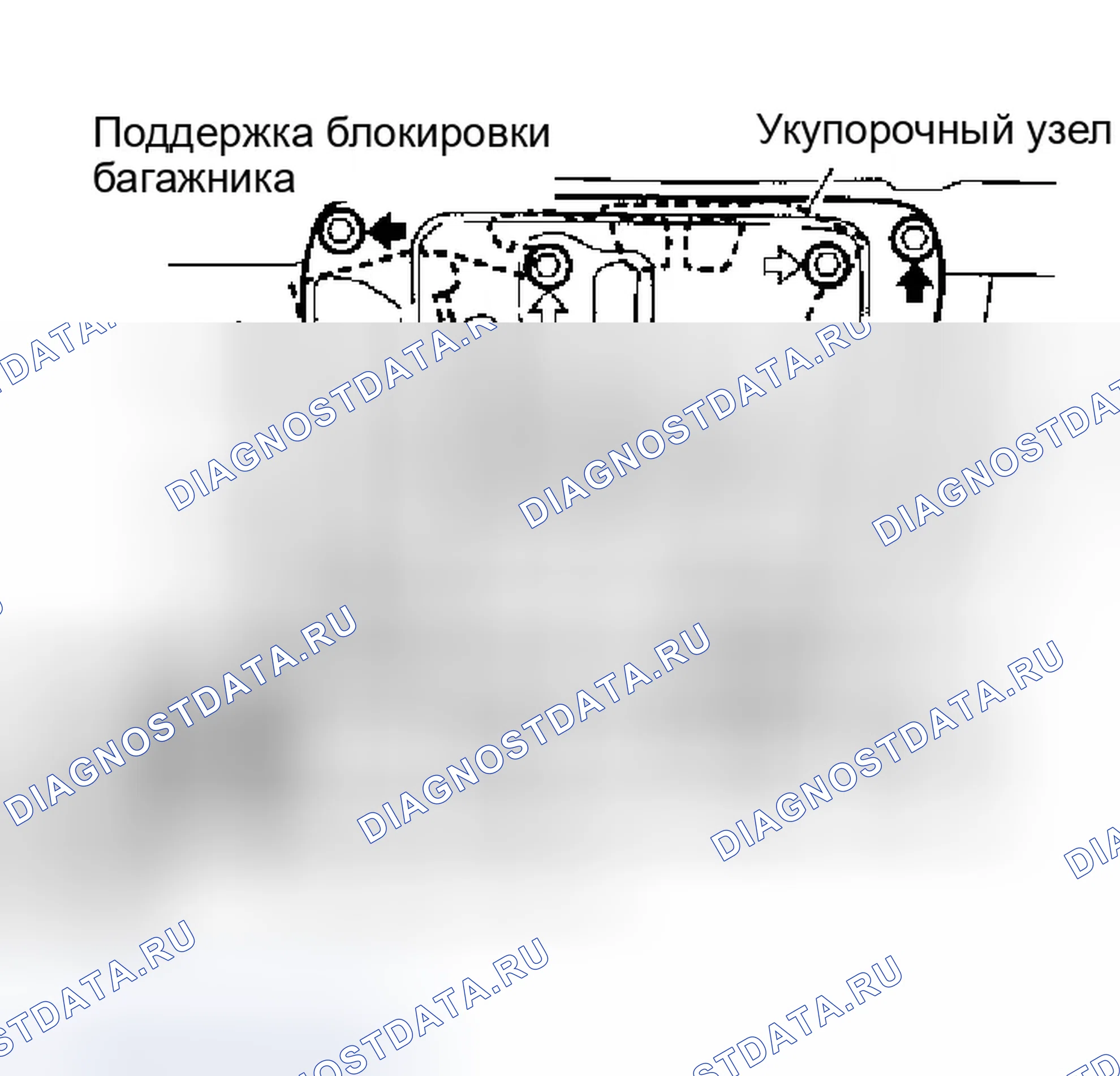 Рис. 213: Демонтаж и монтаж блока автоматического закрывания. Infiniti Q45 III