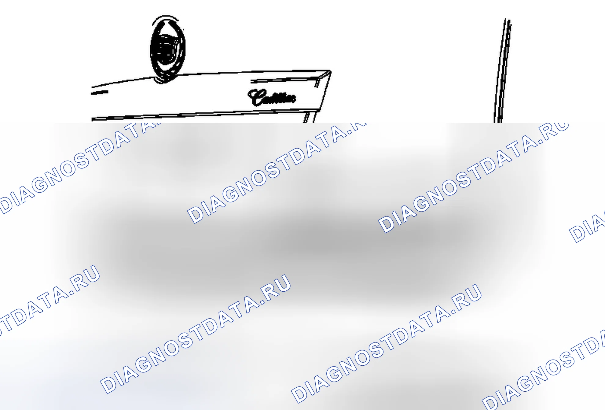 Рис. 6: Замена эмблемы / паспортной таблички дверь багажника (2,8 т). Cadillac SRX II