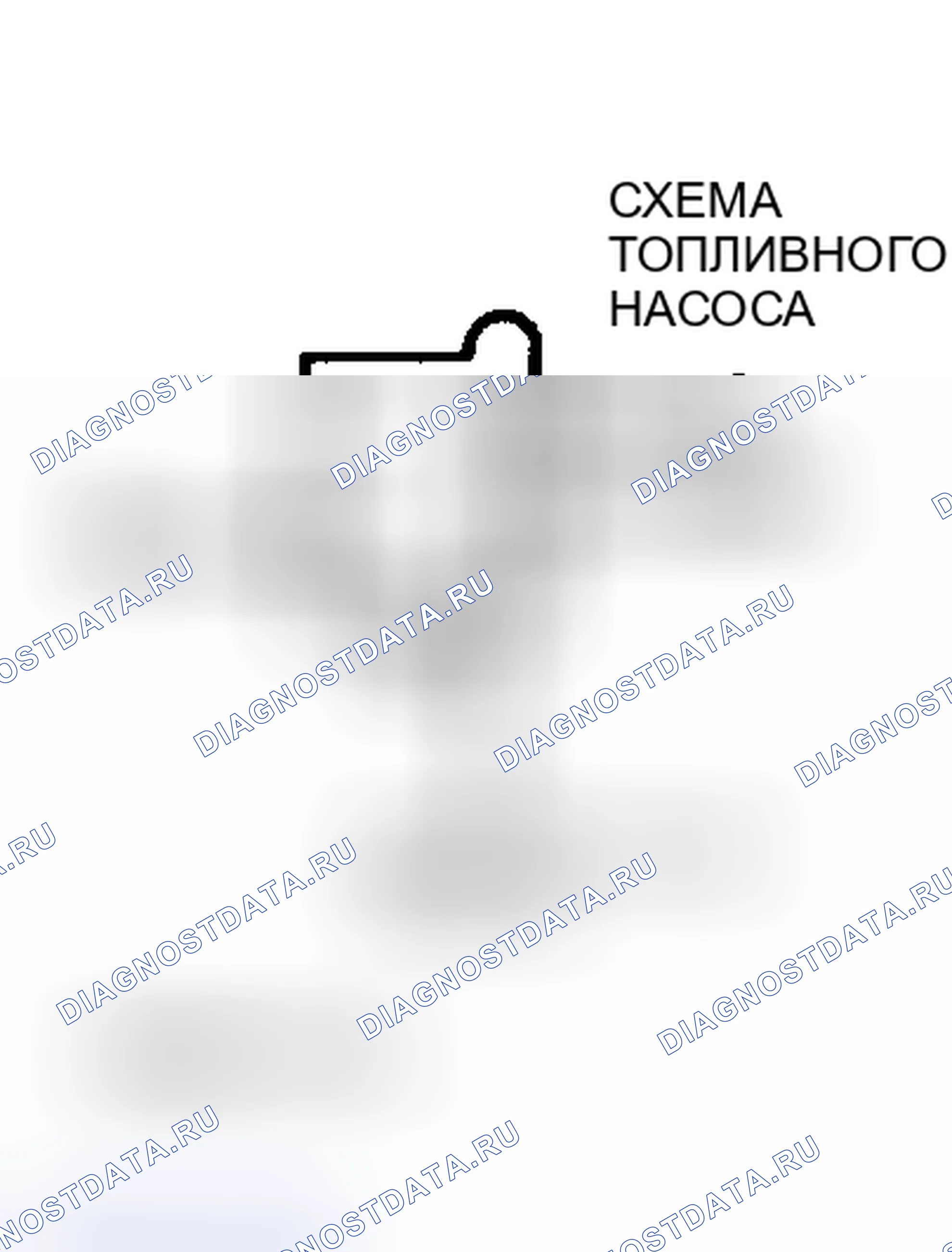 Рис. 68: Клеммы реле топливного насоса типа ISO. Hyundai Porter III