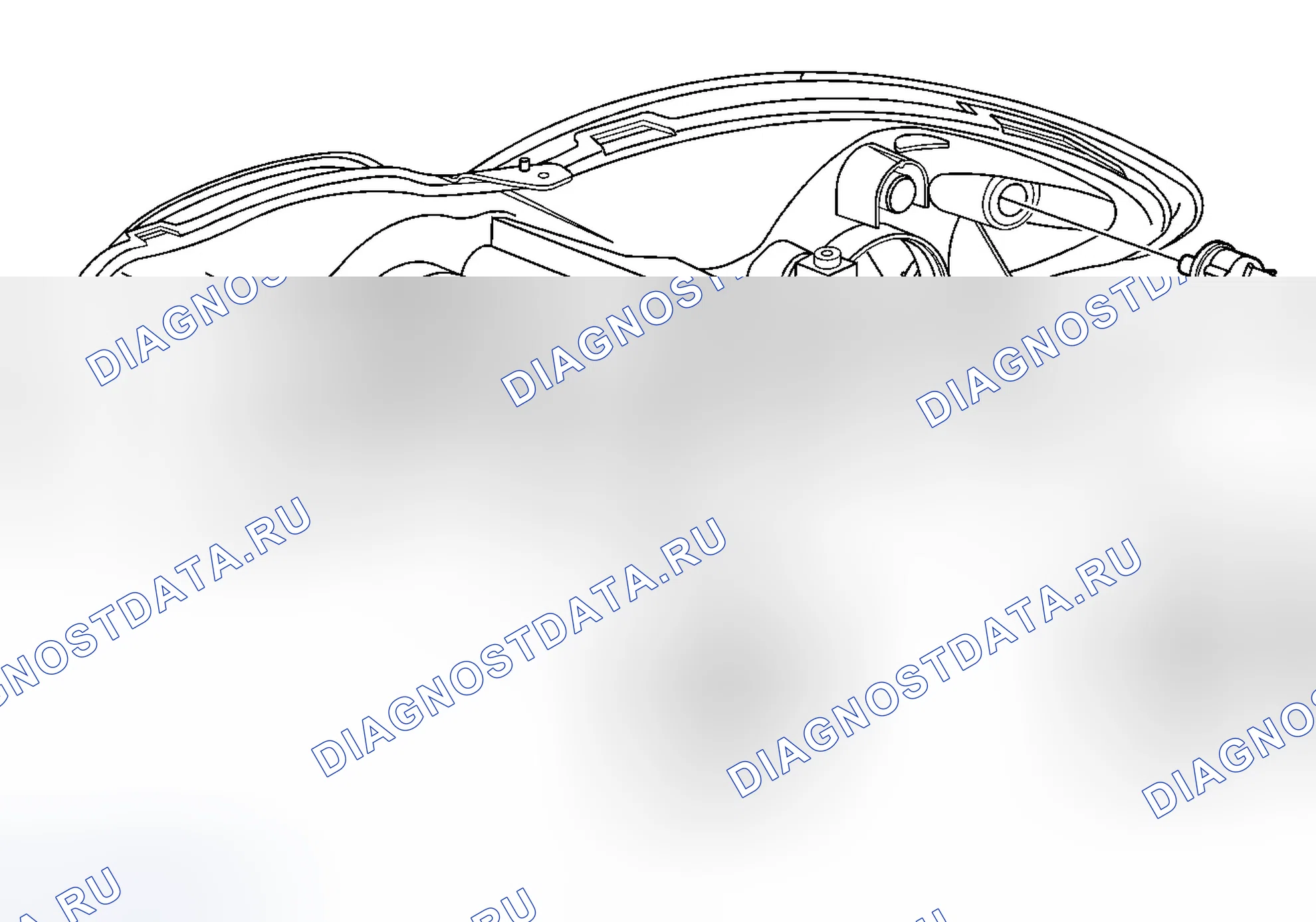 Рис. 23: Фара в сборе или замена лампы фары. Buick LaCrosse I