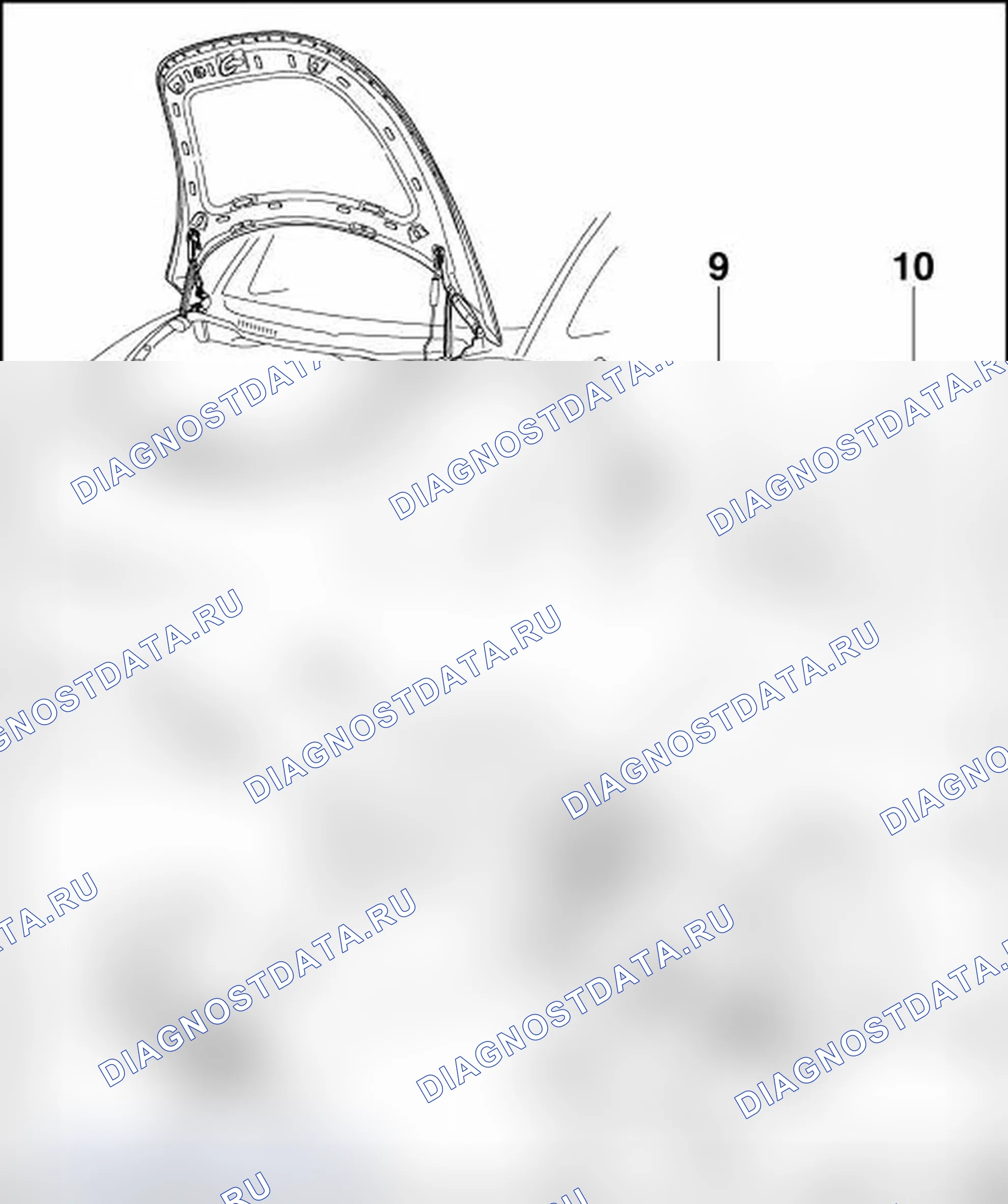Рис. 137: ЗАМОК КАПОТА. Volkswagen New Beetle A4