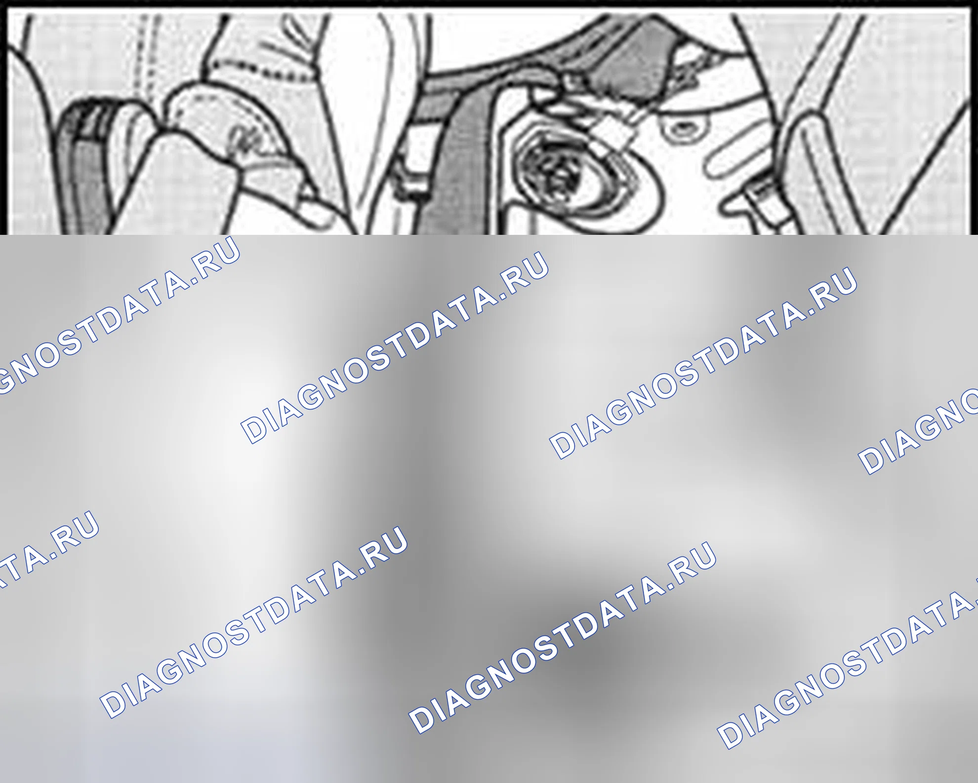 Рис. 6: Датчик 2 для подачи топлива -G169-, расположение (полноприводные модели). Volkswagen Passat B5 рестайлинг