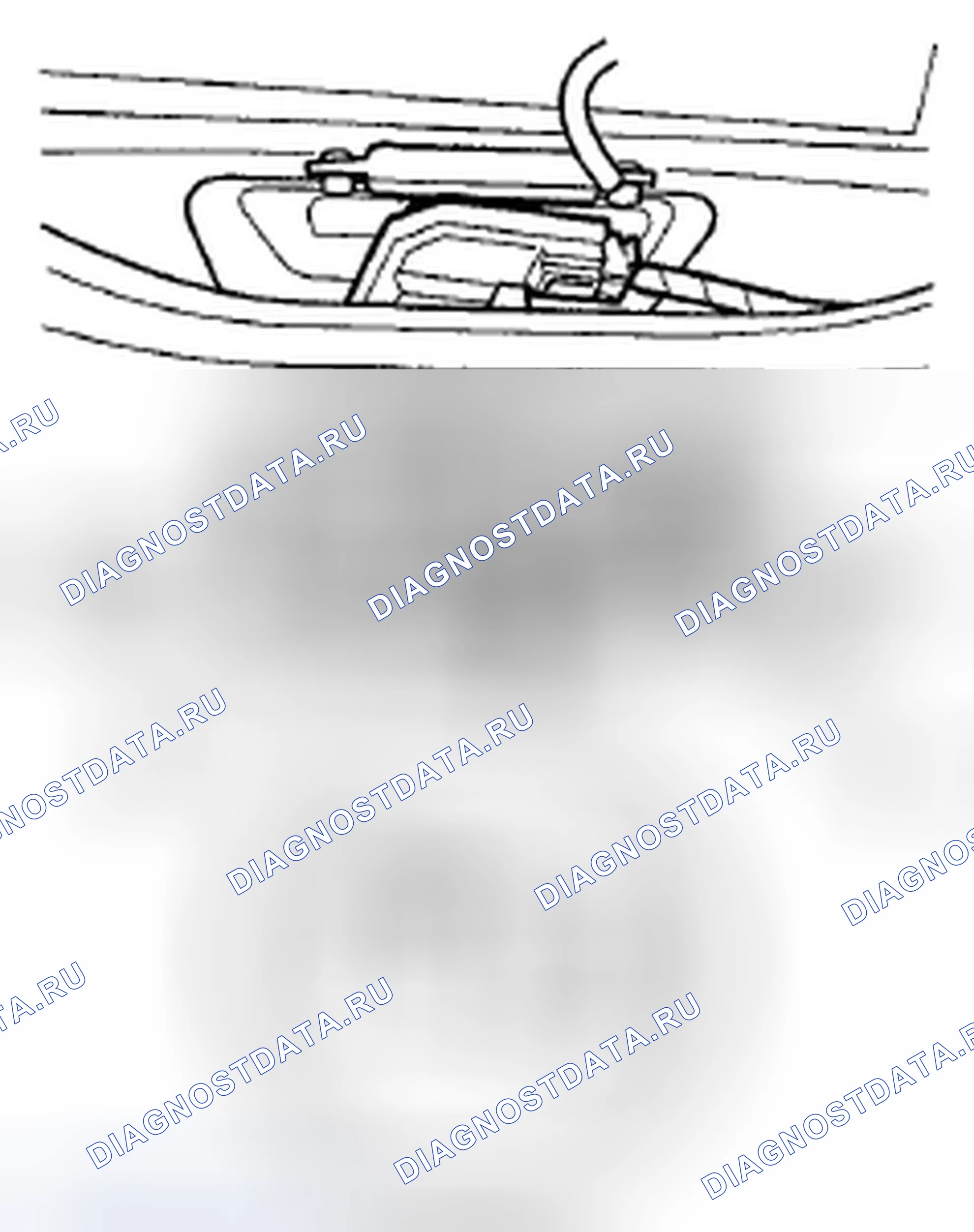 Рис. 10: Испытание переключателя защелки двери багажника. Honda CR-V III рестайлинг