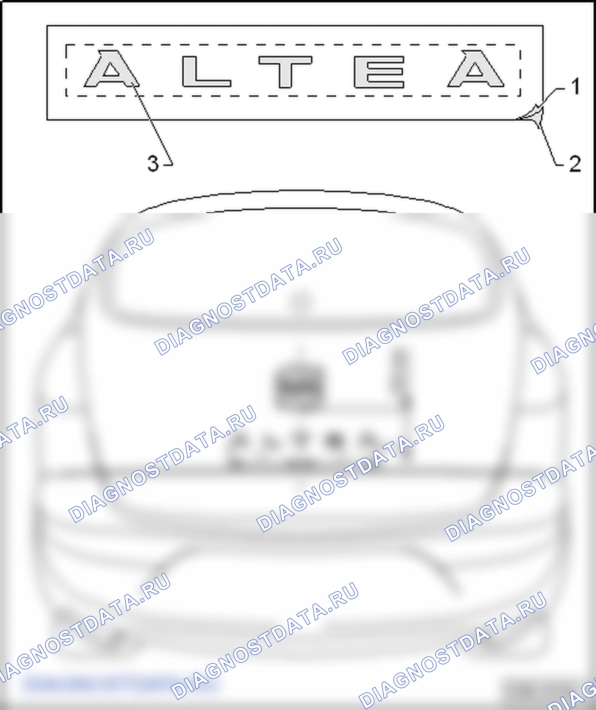 Логотипы-наклейки. SEAT Altea I