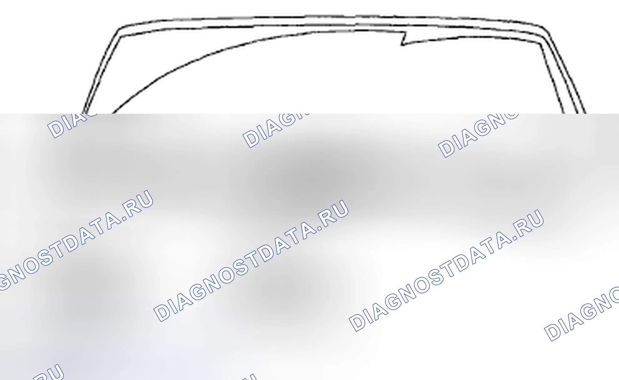 Рис. 16: Регулировка щетки стеклоочистителя и поворотного рычага. Mazda Tribute II