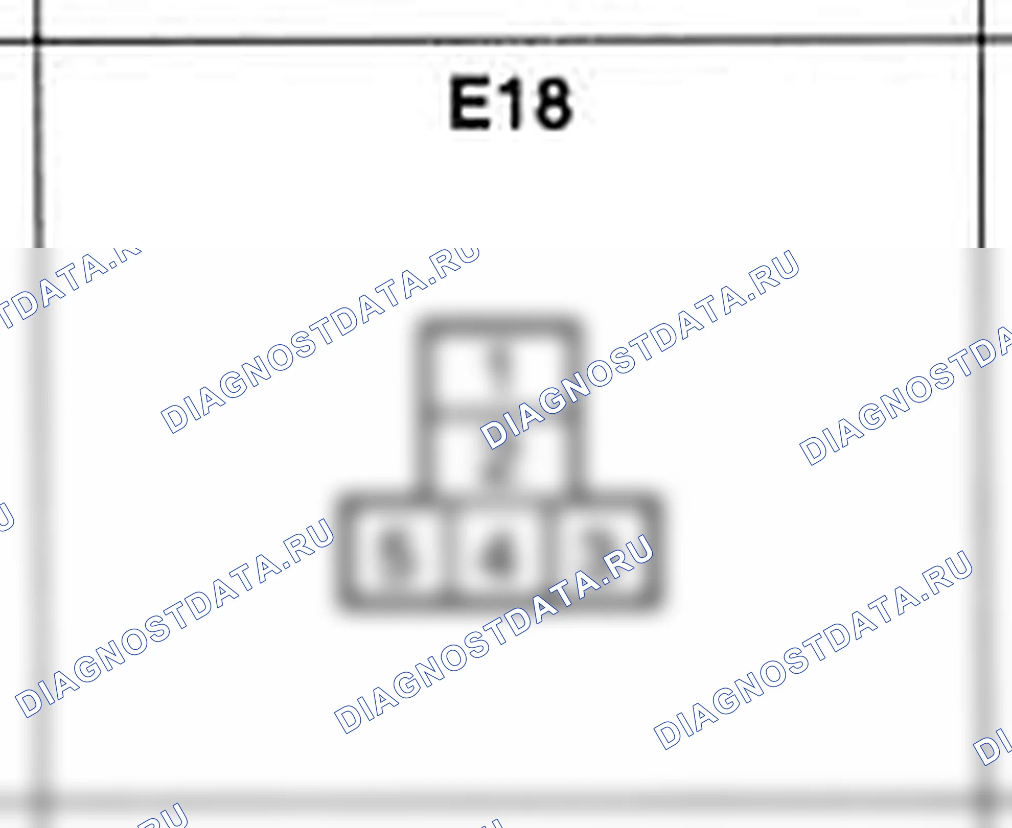 Распиновка разъёма E18 — жгута двигателя. Hyundai H-1 A1