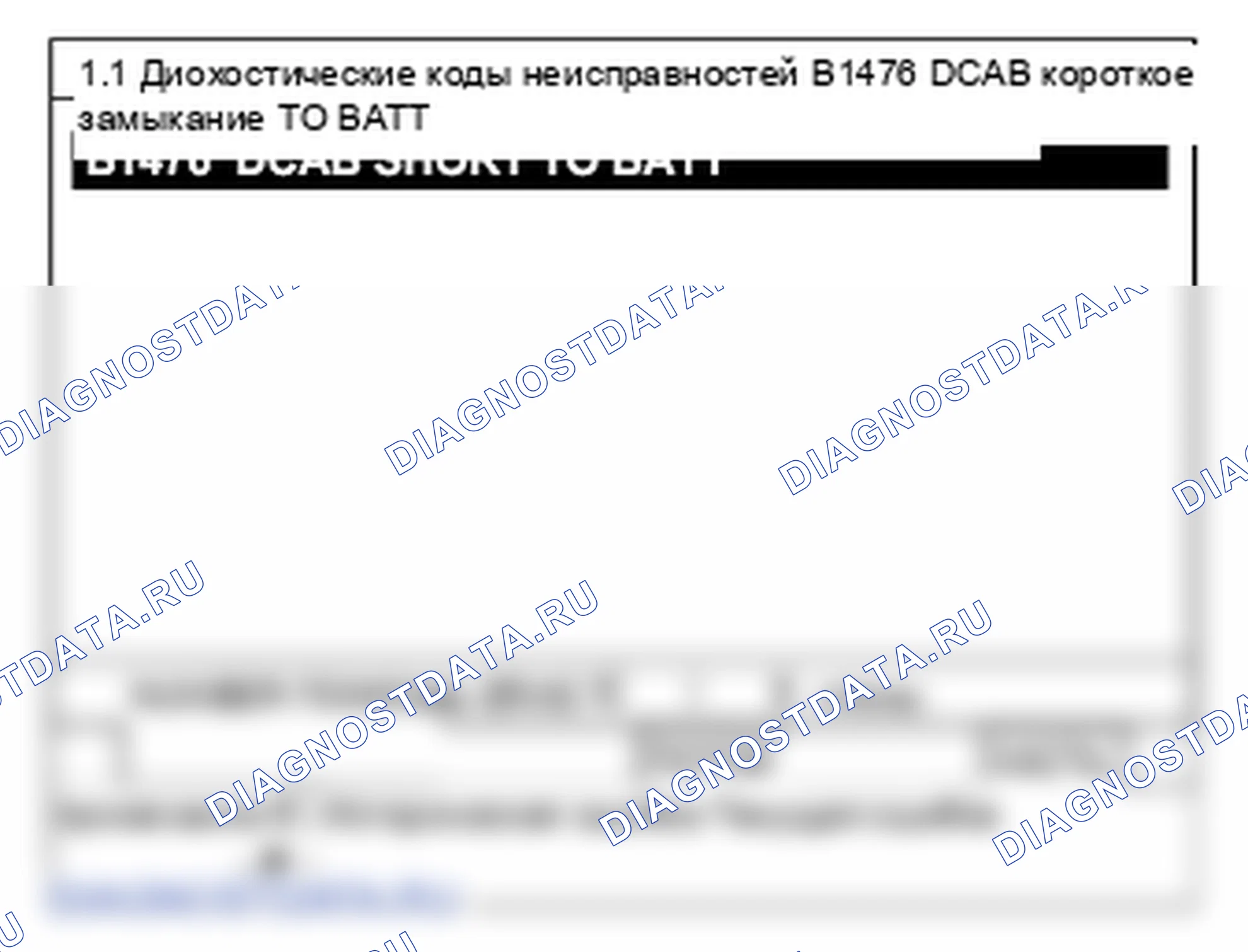 B1476: Раздувная воздушная подушка безопасности переднего водителя цепь сопротивления короткое замыкание на батарею. Hyundai Santa Fe CM