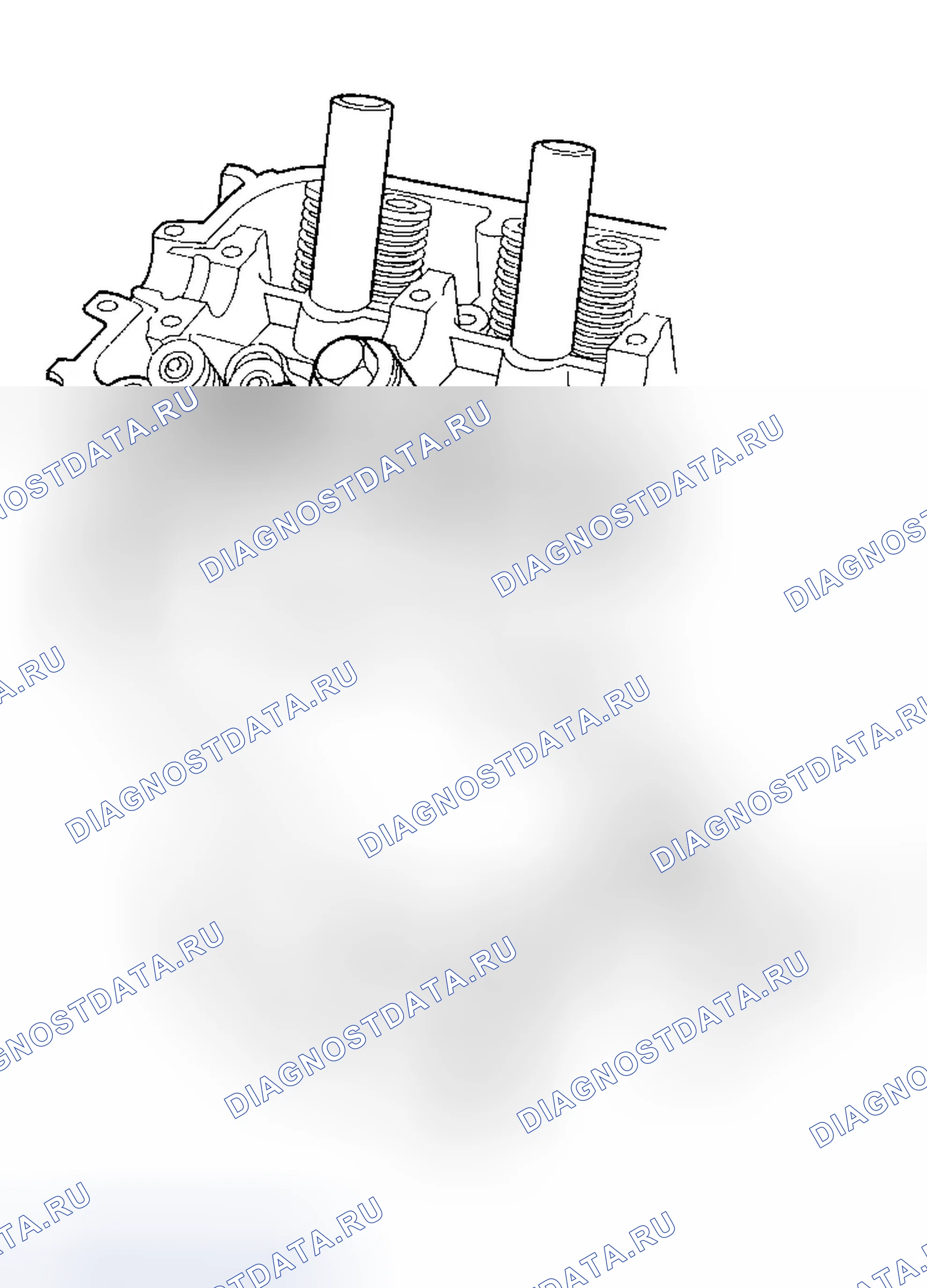 Рис. 291: Установка клапанов, пружин и уплотнений клапанов. Honda Accord VI