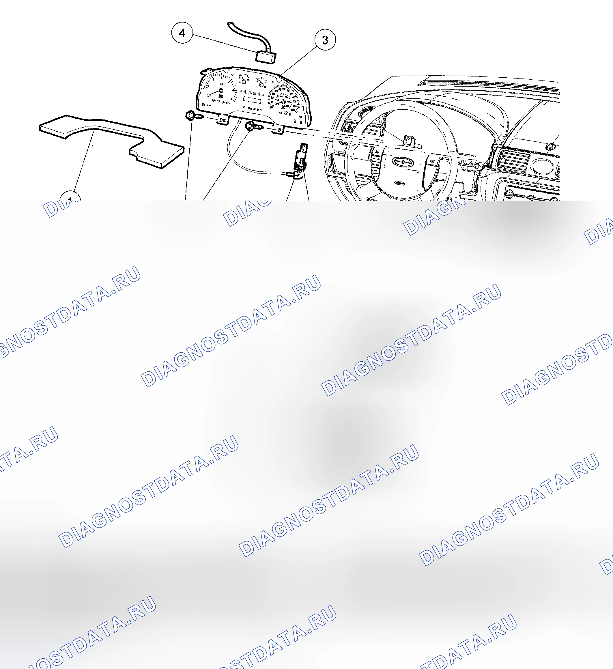 Рис. 46: Приборная панель. Hyundai Mistra I рестайлинг