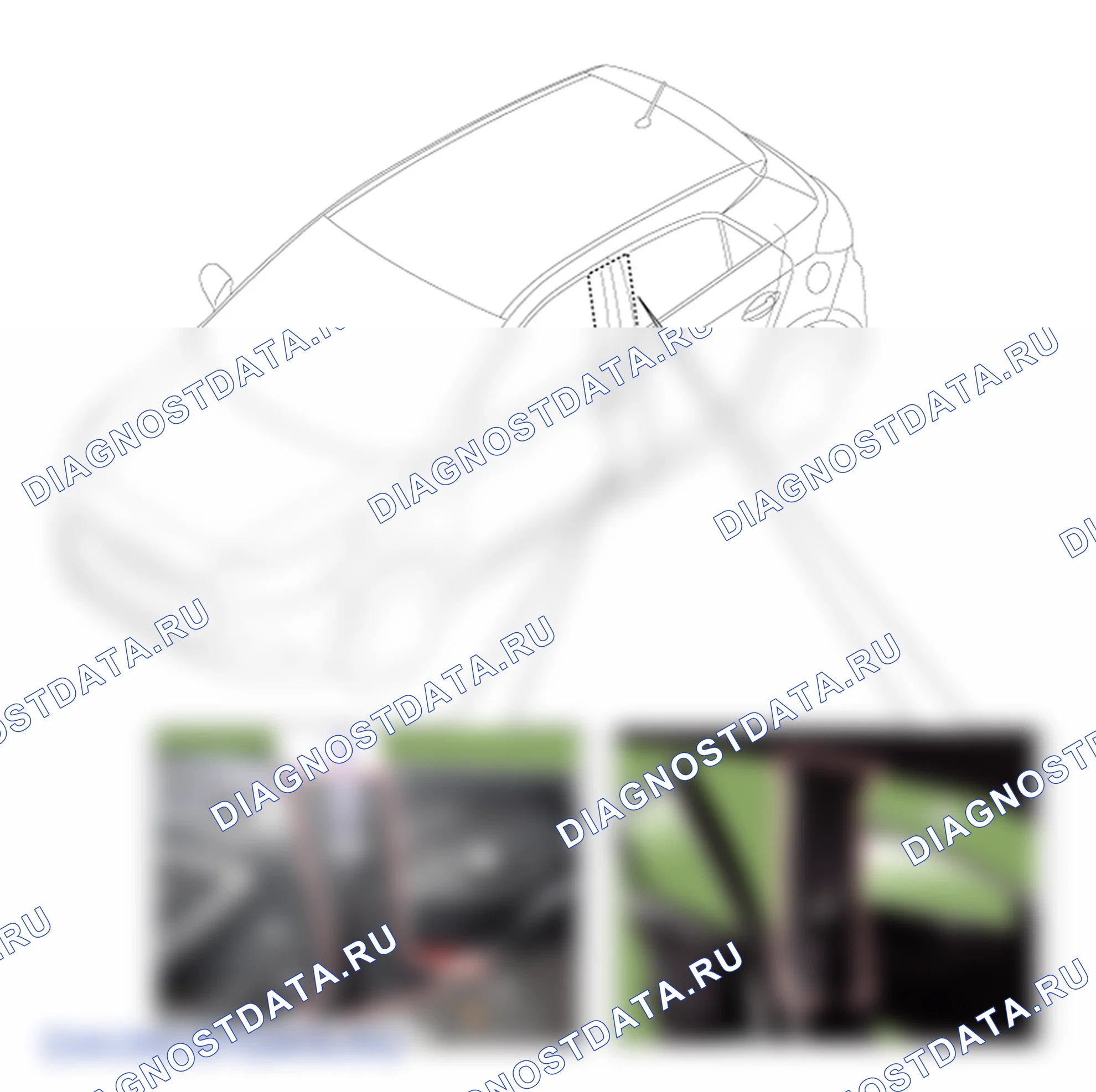 Расположение деталей облицовки центральной стойки. Hyundai i20 GB