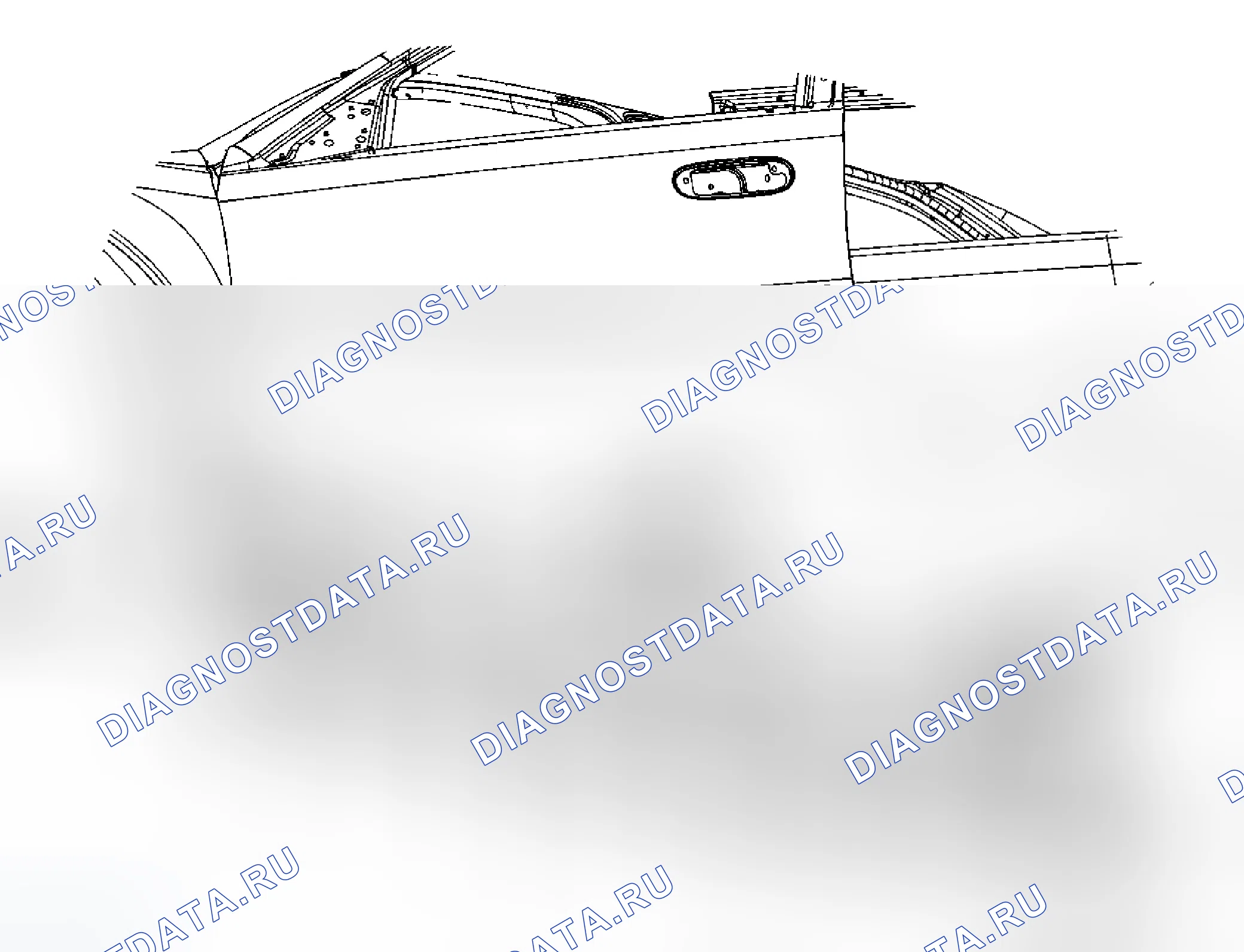 Рис. 9: Замена молдинга панели коромысла. Cadillac DTS I