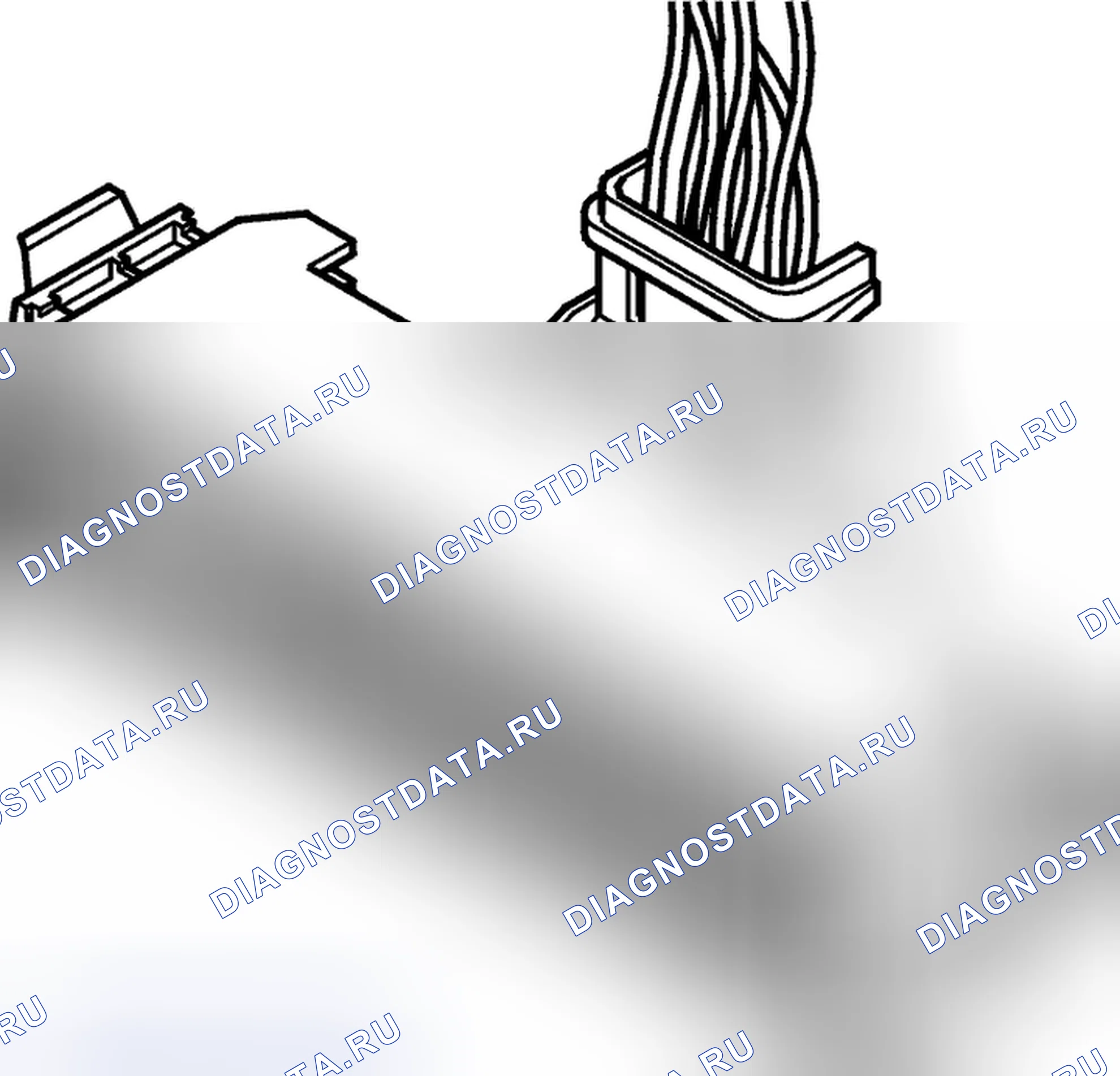 Рис. 293: Открытие разъема. Volvo S80 I