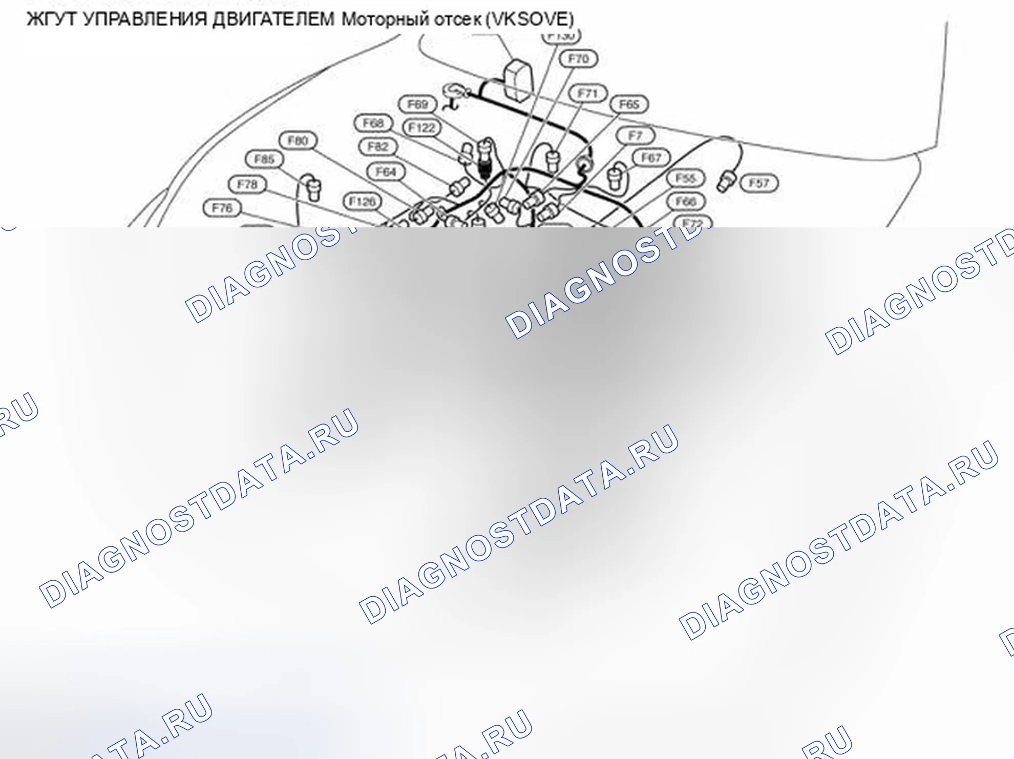 Рис. 50: Моторный отсек. Infiniti FX35 II рестайлинг