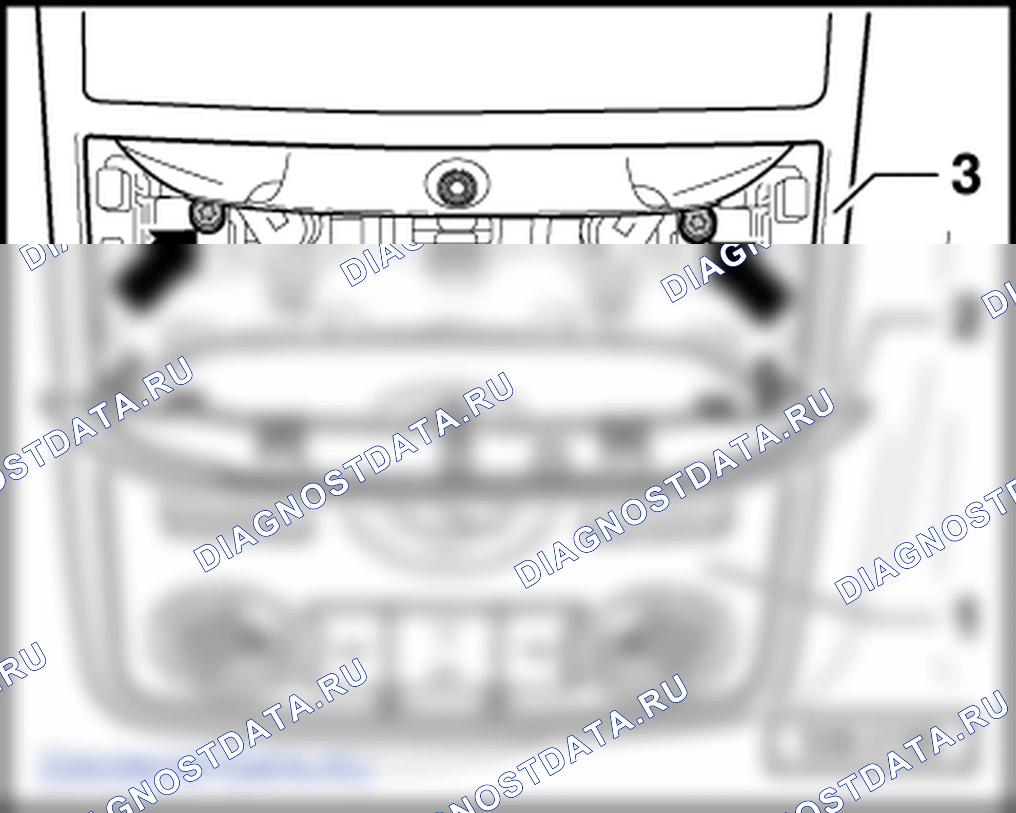 Фонари и переключатели в обшивке потолка. Skoda Superb Ii
