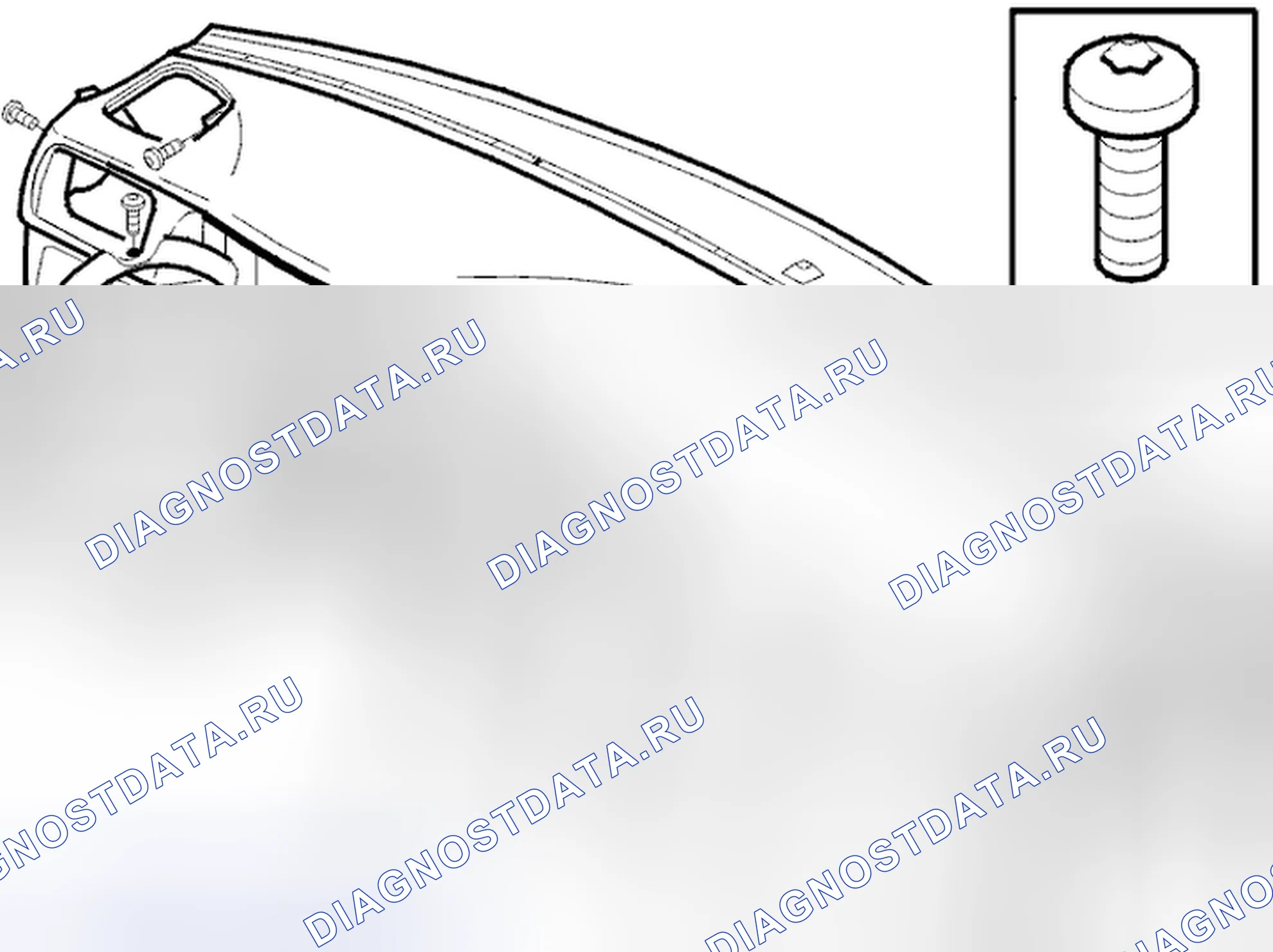 Рис. 412: Демонтаж панели. Volvo V70 II