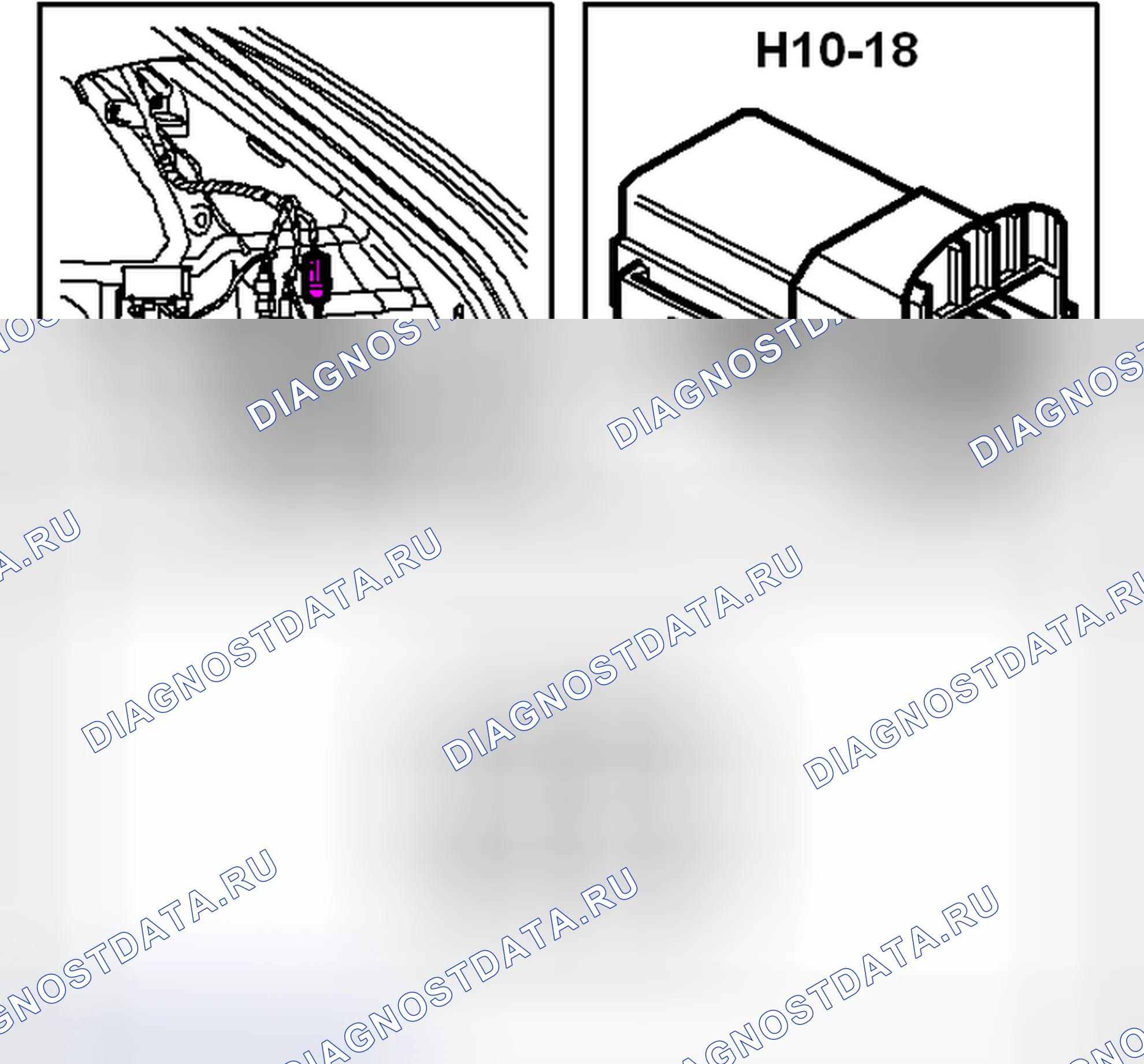 Рис. 751: Разъем H10-18. Saab 9-3 II