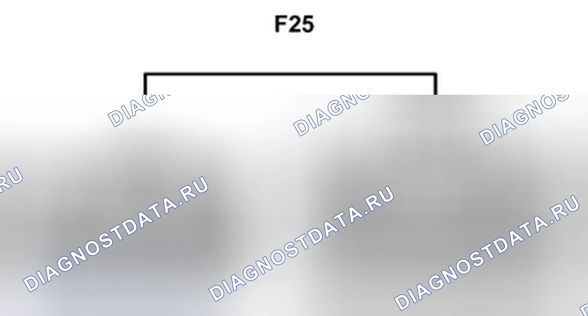Рис. 504: Вид с торца соединительного разъема (F25). Toyota Camry XV40