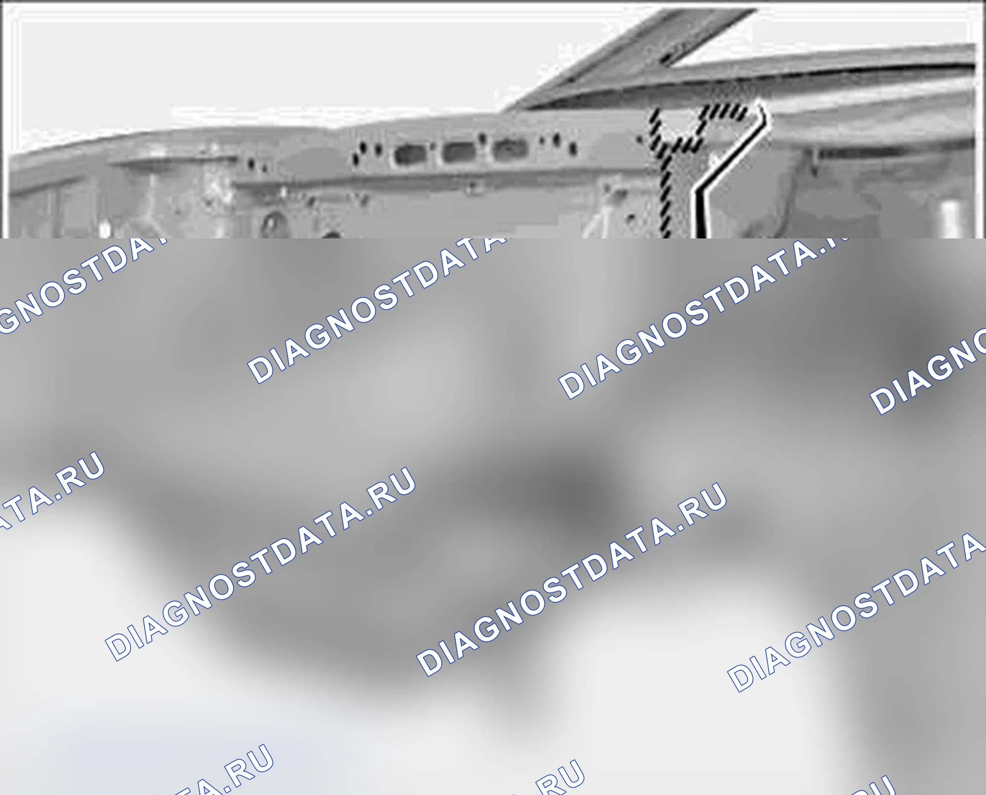 Рис. 879: Подготовка соединительных участков кузова для установки корпуса (секции) переднего колеса. Porsche 911 GT3 997