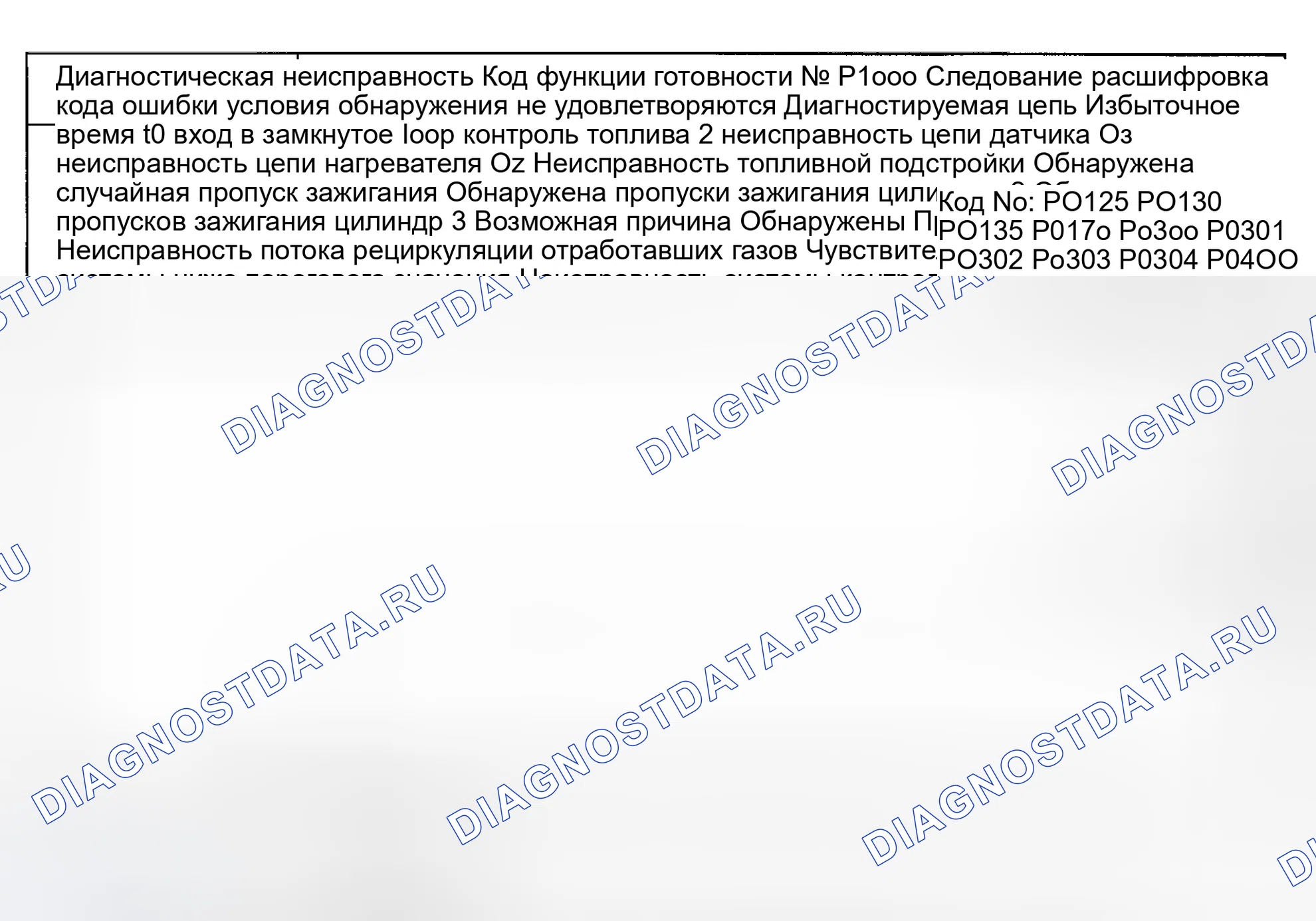 Рис. 66: Код неисправности No P1000 Код функции готовности. Mazda Eunos 800 I