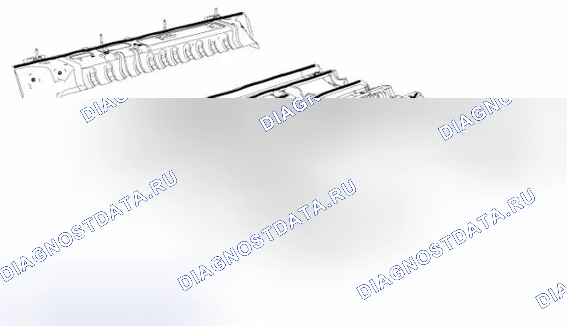 Рис. 102: Армирование пола - суперкрученная кабина. Ford Pickup F250 Super Duty II