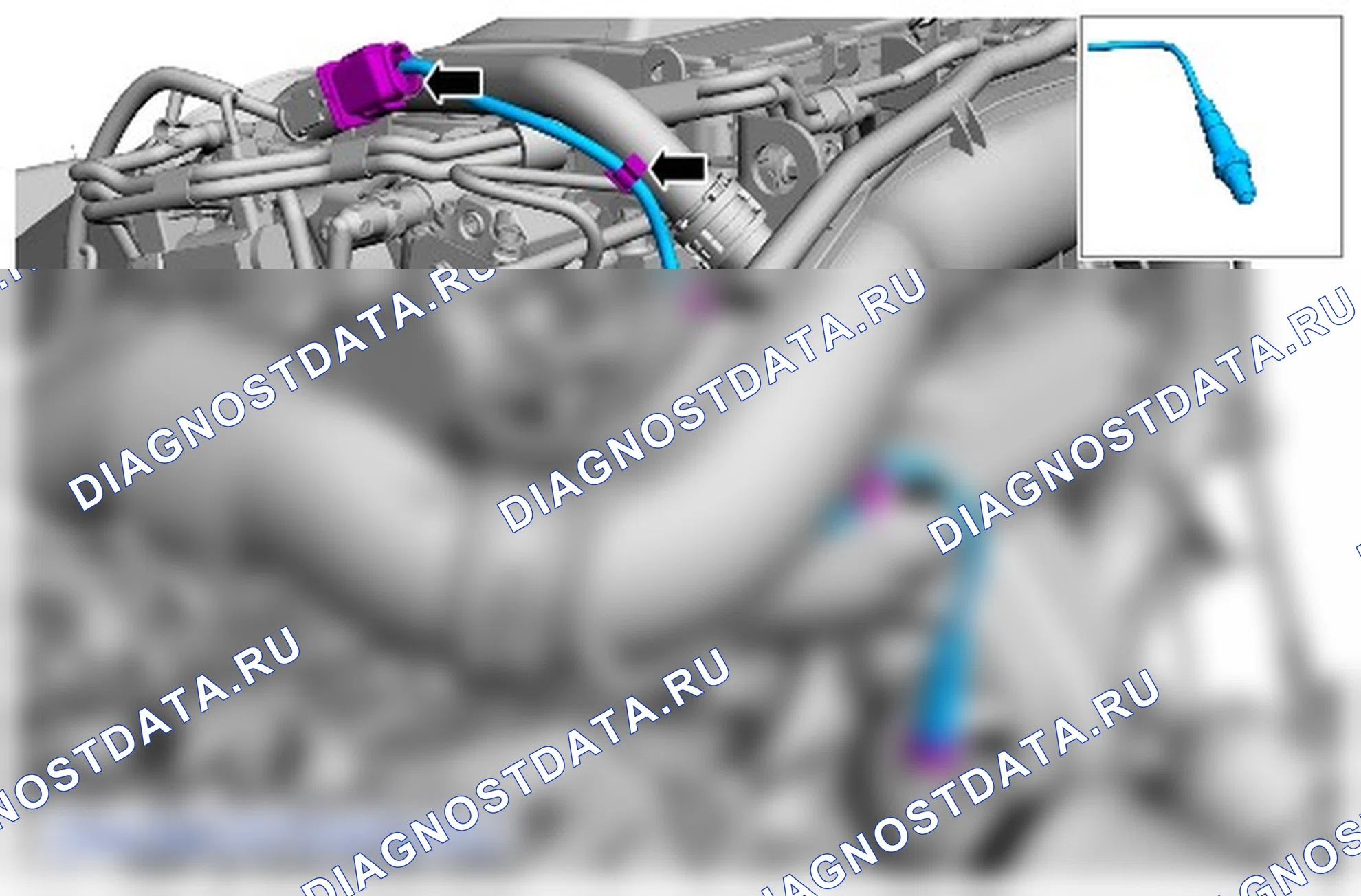 Как снять и установить подогреваемый кислородный датчик (HO2S). Ford Kuga II