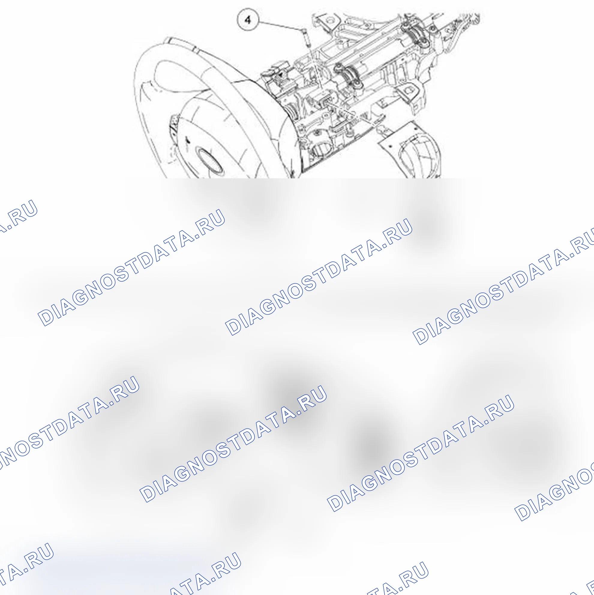 Рис. 355: Рычаг селектора. Ford Econoline E250 