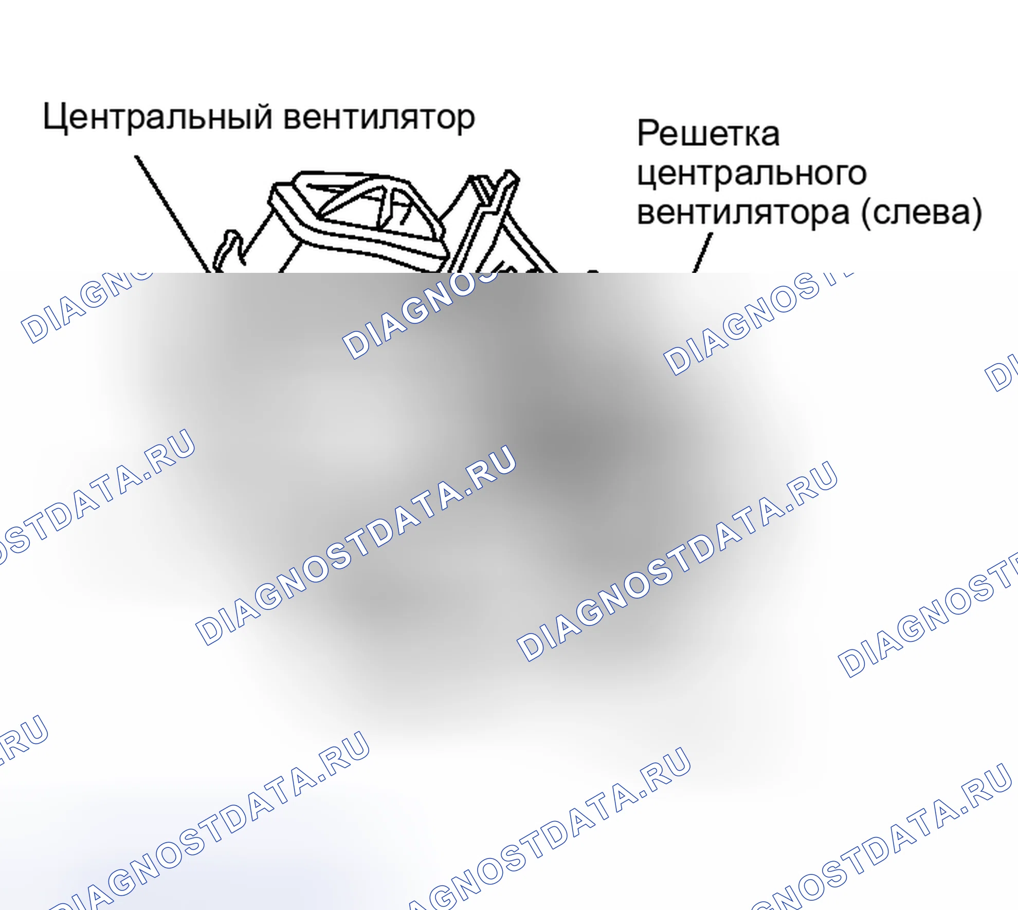 Рис. 124: Демонтаж центральной вентиляционной решетки. Nissan Murano Z50