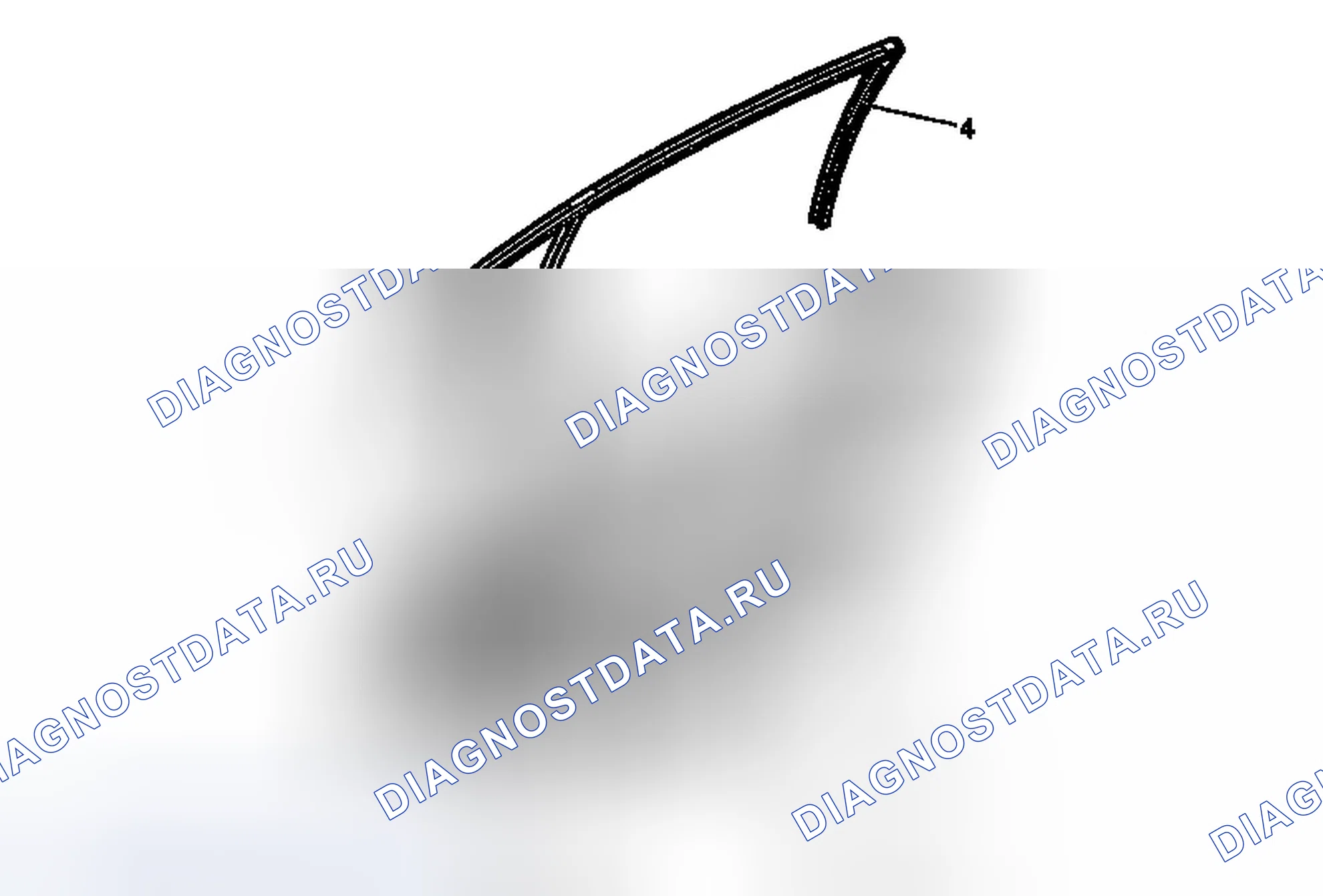 Рис. 6: Замена стационарного окна задней боковой двери. Chevrolet Malibu VIII