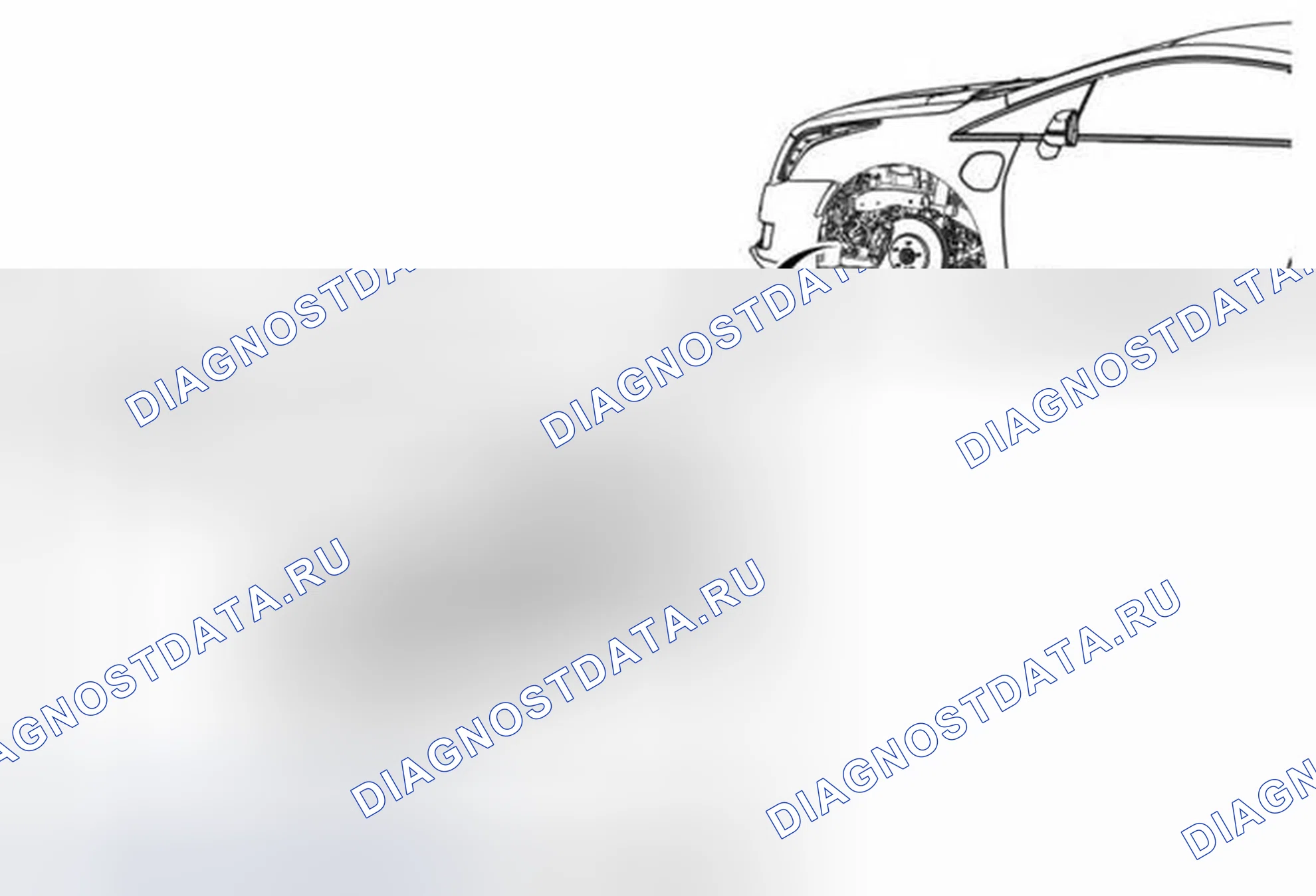 Рис. 8: Замена датчика уровня растворителя омывателя ветрового стекла. Cadillac ELR I