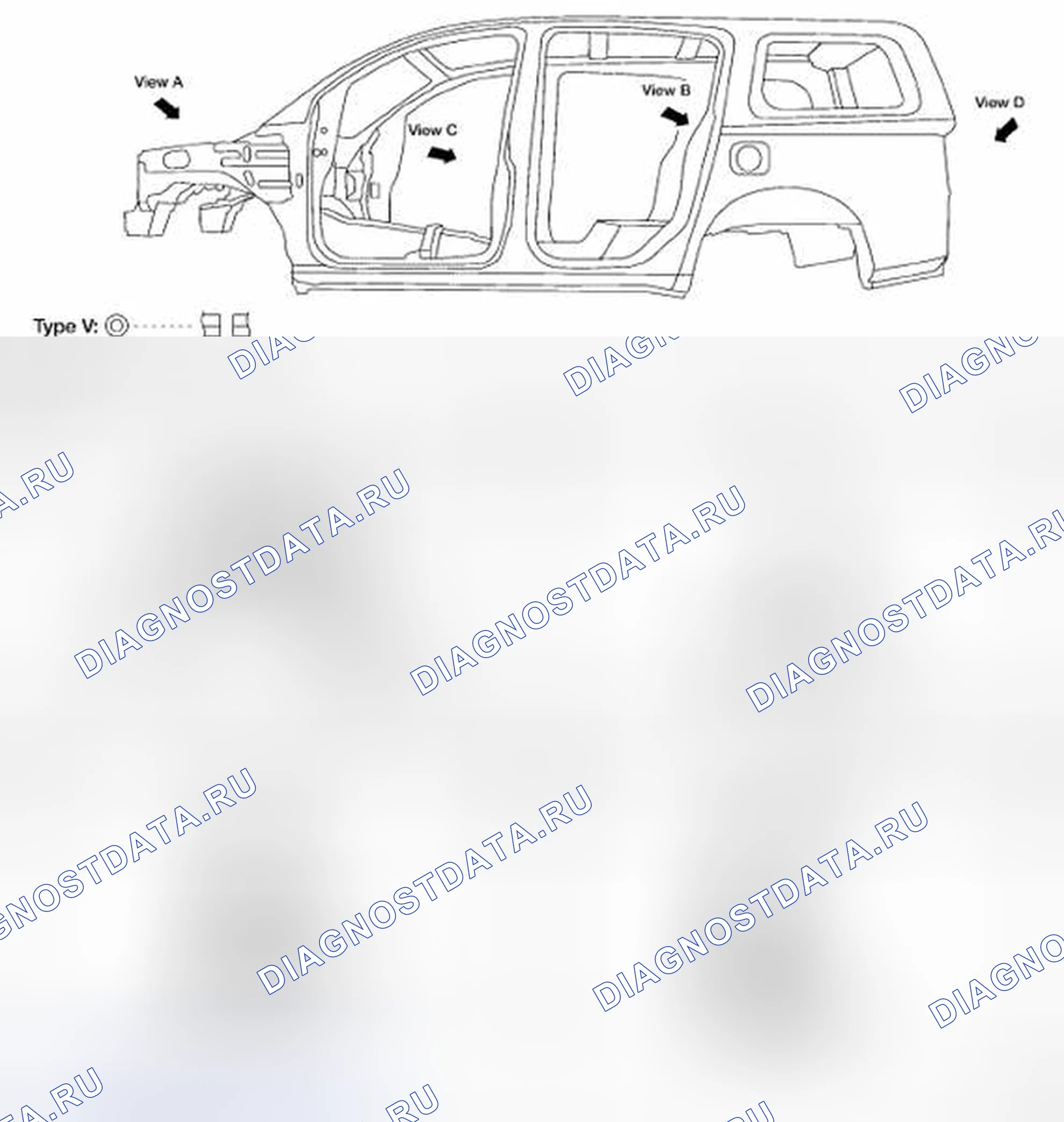 Рис. 42: МЕТКИ СООТВЕТСТВИЯ ЧАСТЕЙ ПАНЕЛИ. Honda N-VAN I