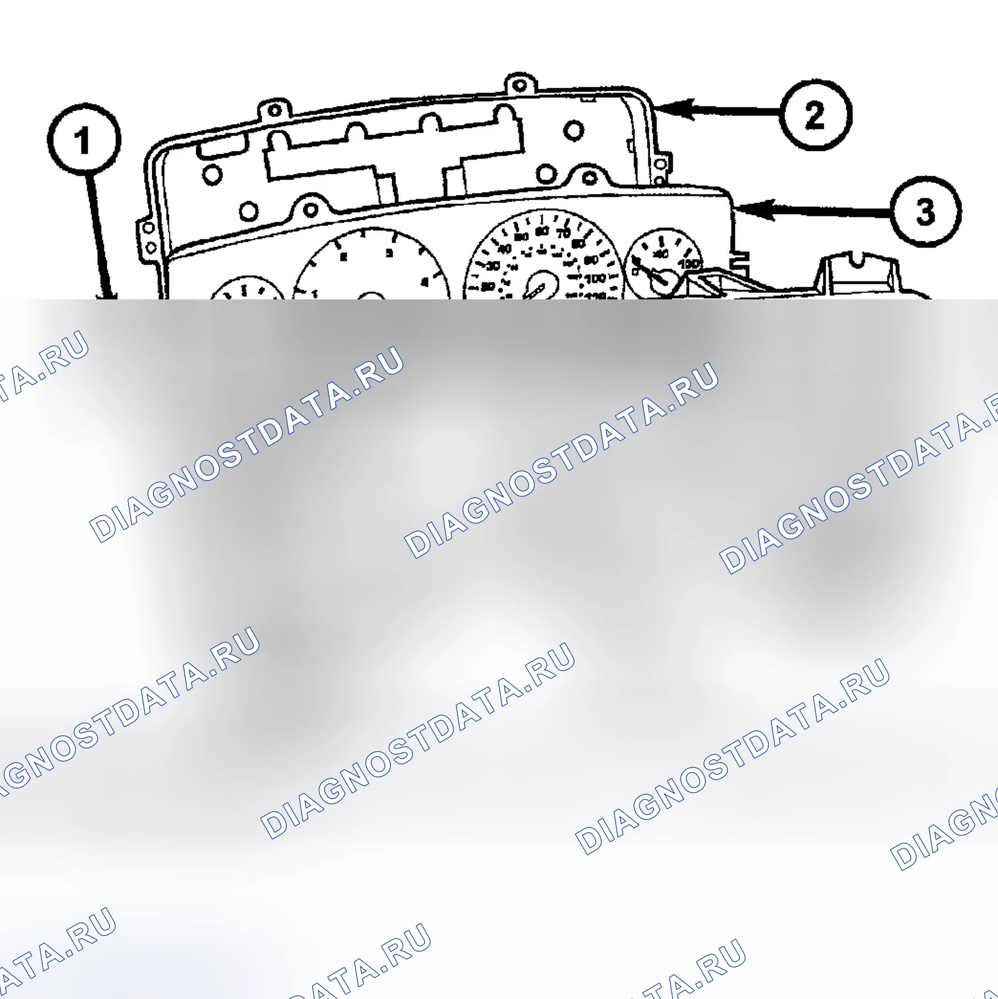 Рис. 36: КЛАСТЕРНЫЙ ОБЪЕКТИВ, КАПЮШОН И МАСКА. Dodge Pickup R1500 