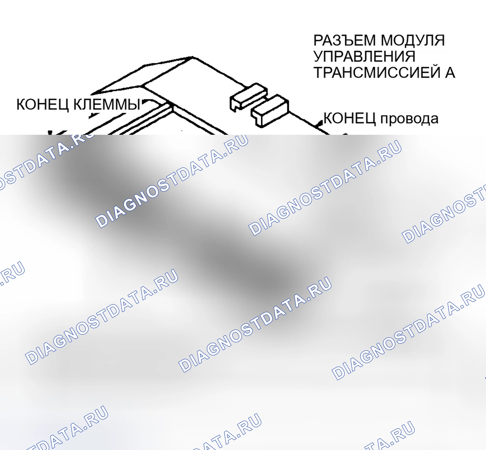 Рис. 124: Тест Tc-27A - Вид разъема блок управления силовым агрегатом (PCM) (блок управления силовым агрегатом) (5.2L сжатый природный газ " CNG "). Dodge Dakota WS 