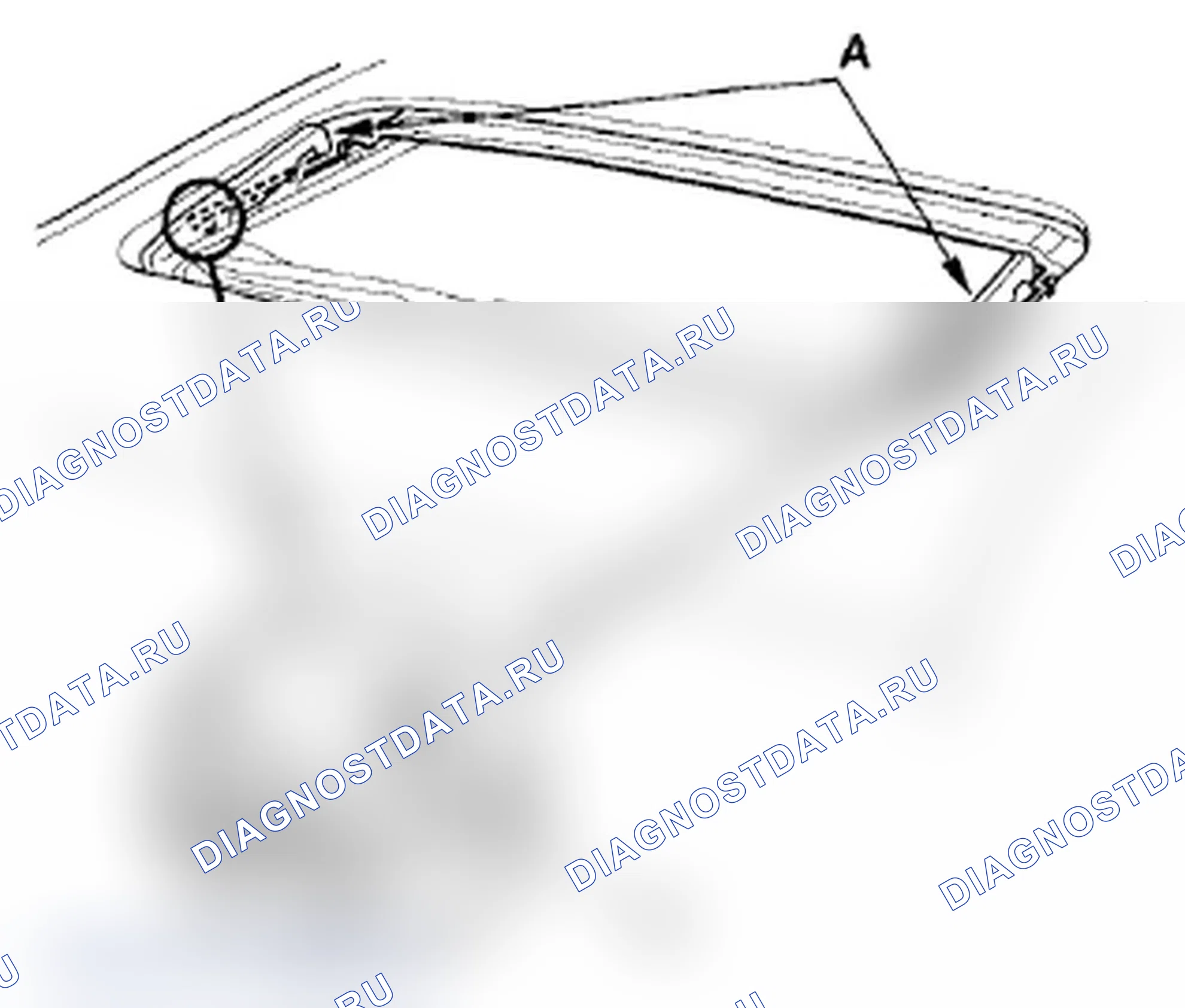 Рис. 9: Замена дренажного канала. Acura RL II рестайлинг