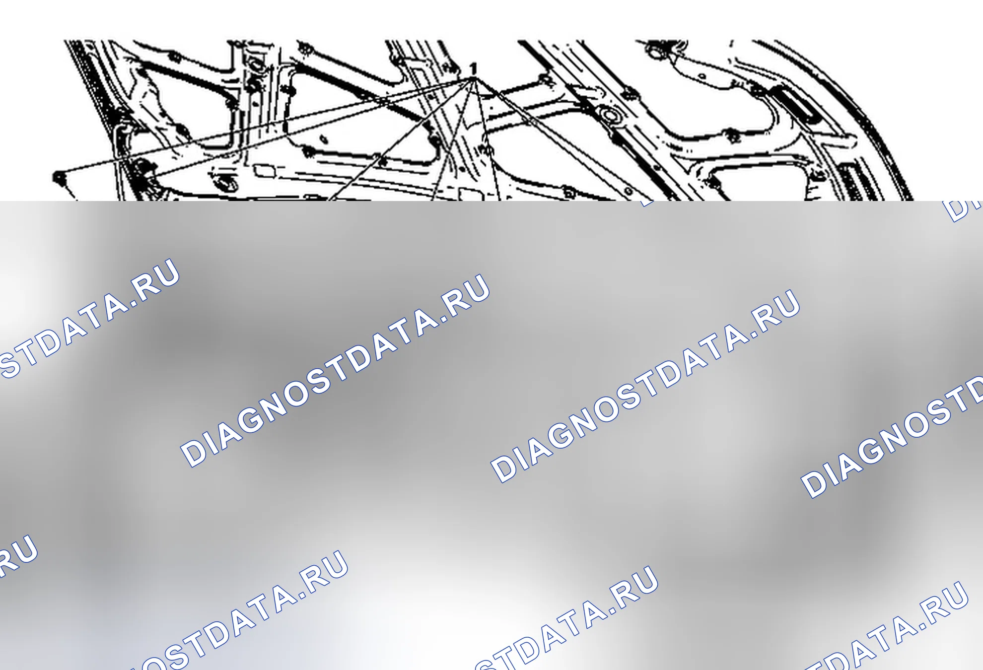 Рис. 43: Замена нижней панели приточной камеры. Chevrolet Spark M300