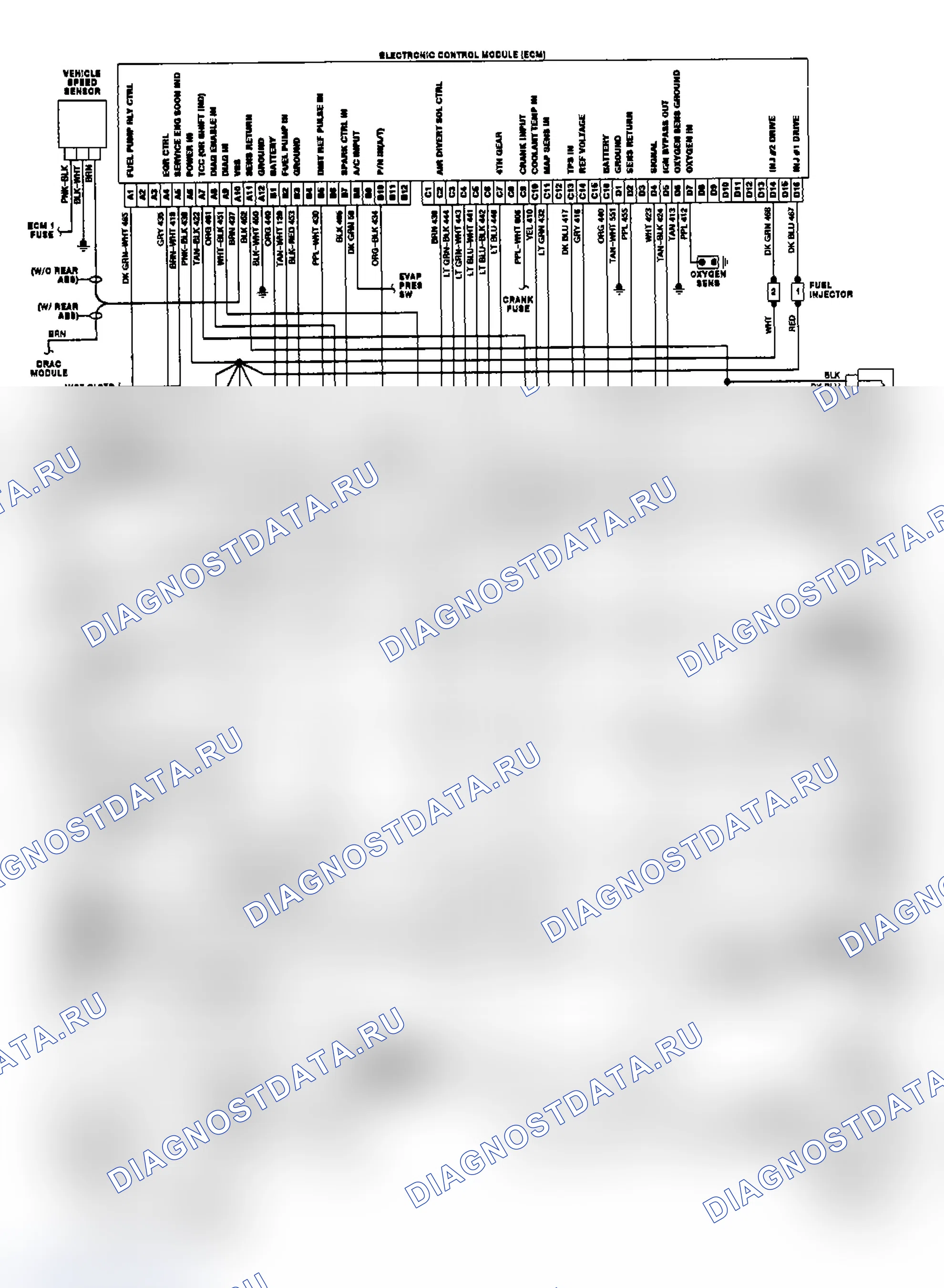 Рис. 8: электросхема «R» и «V» серии V8. Chevrolet Chevy Van G10 